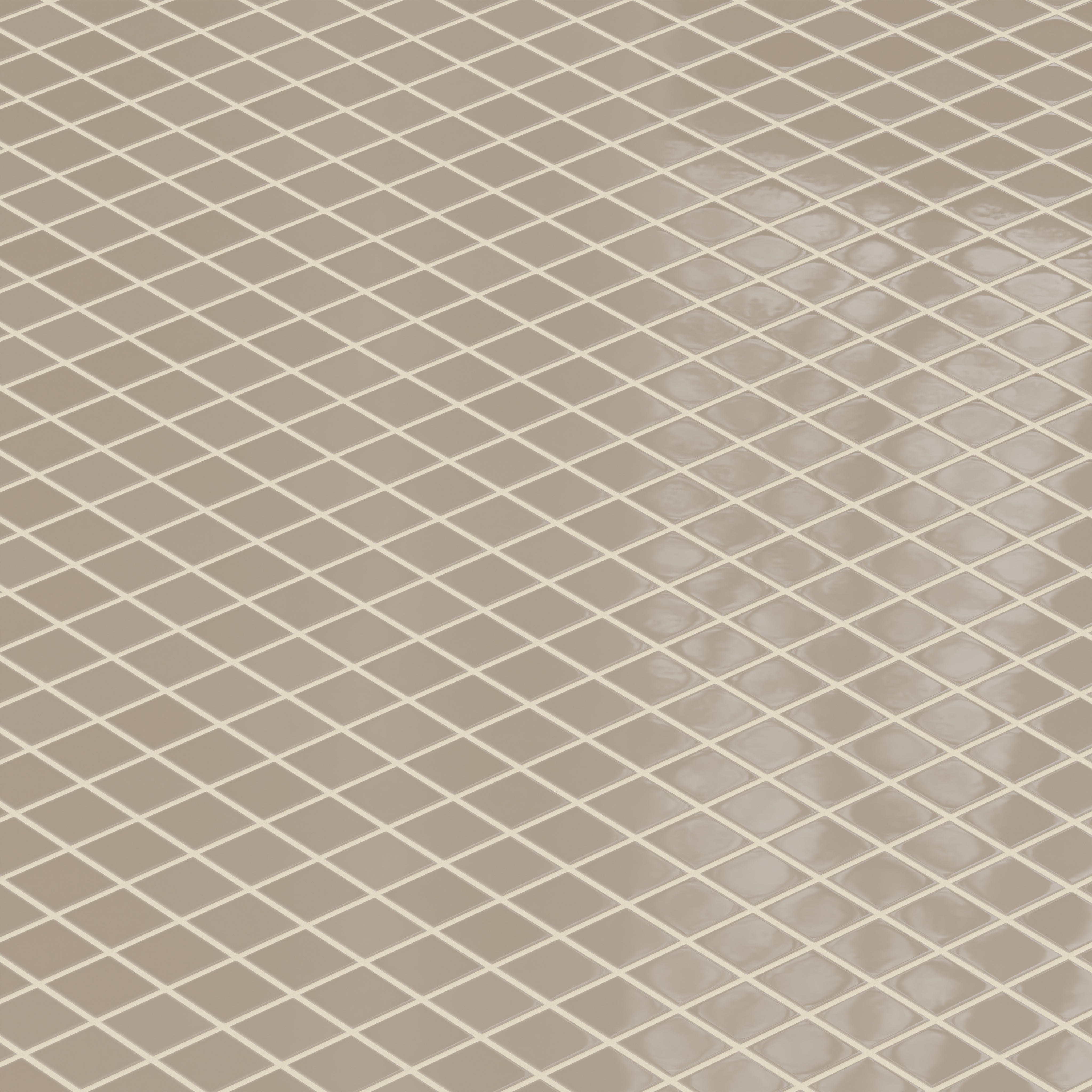 2x2 Straight Set Sheeted Natural Press Ceramic Mosaic Tile in Sawtooth Gloss