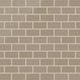 2x4 Half Offset Sheeted Natural Press Ceramic Mosaic Tile in Sawtooth Gloss