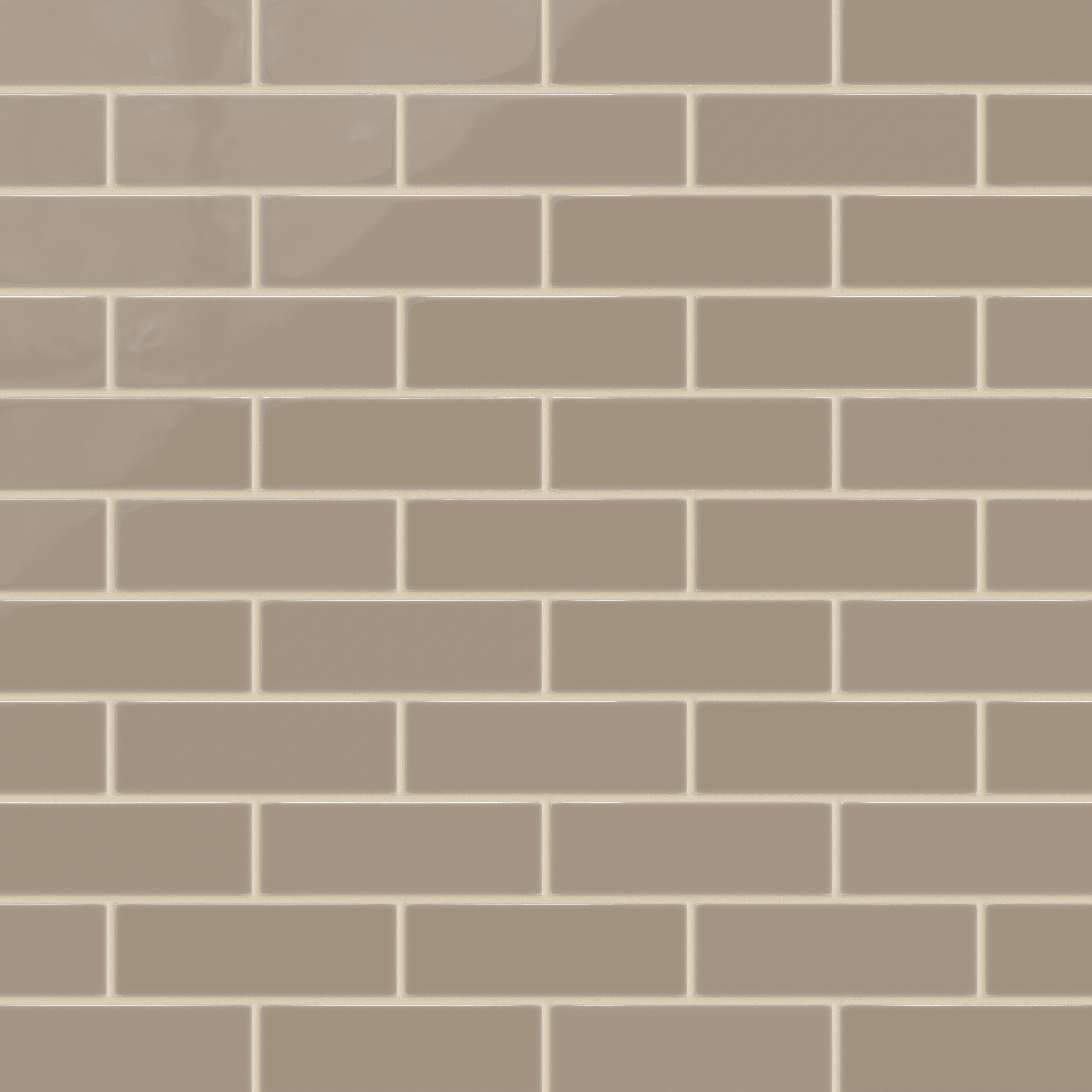 2x6 Natural Press Ceramic Tile in Sawtooth Gloss