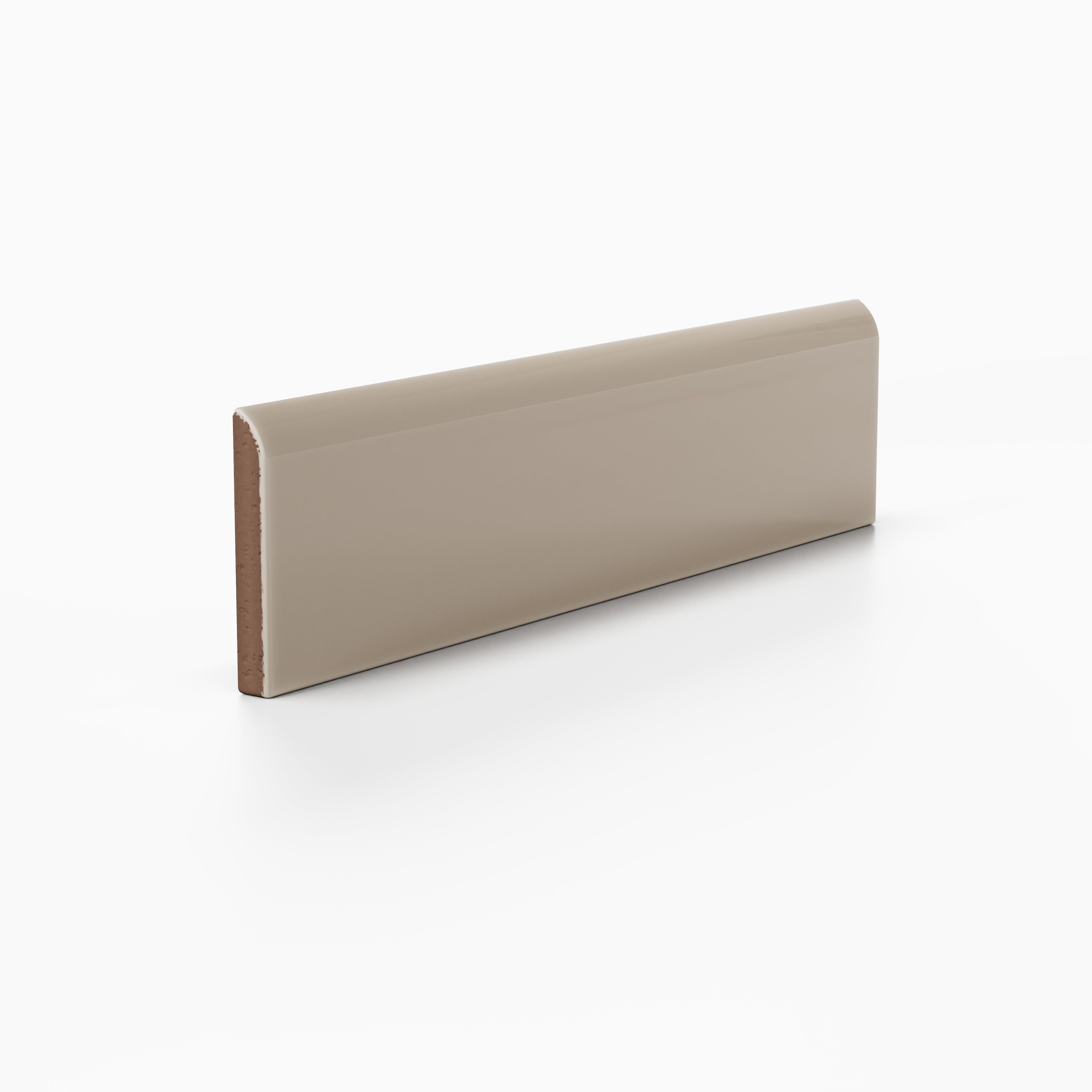Quick Ship 2x8 Long Edge Bullnose Natural Press Trim in Sawtooth Gloss