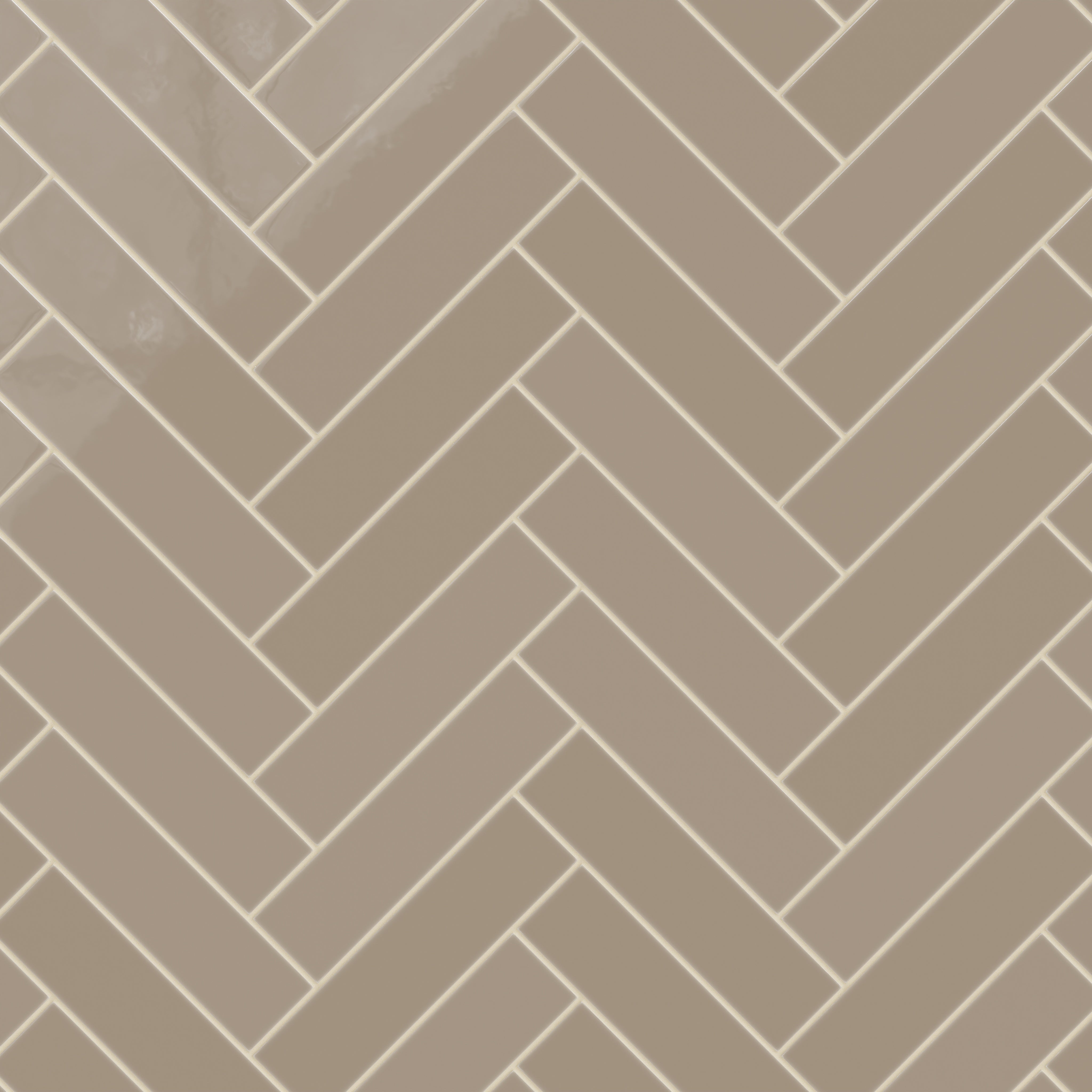 3x12 Natural Press Ceramic Tile in Sawtooth Gloss
