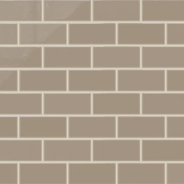 3x6 Natural Press Ceramic Tile in Sawtooth Gloss