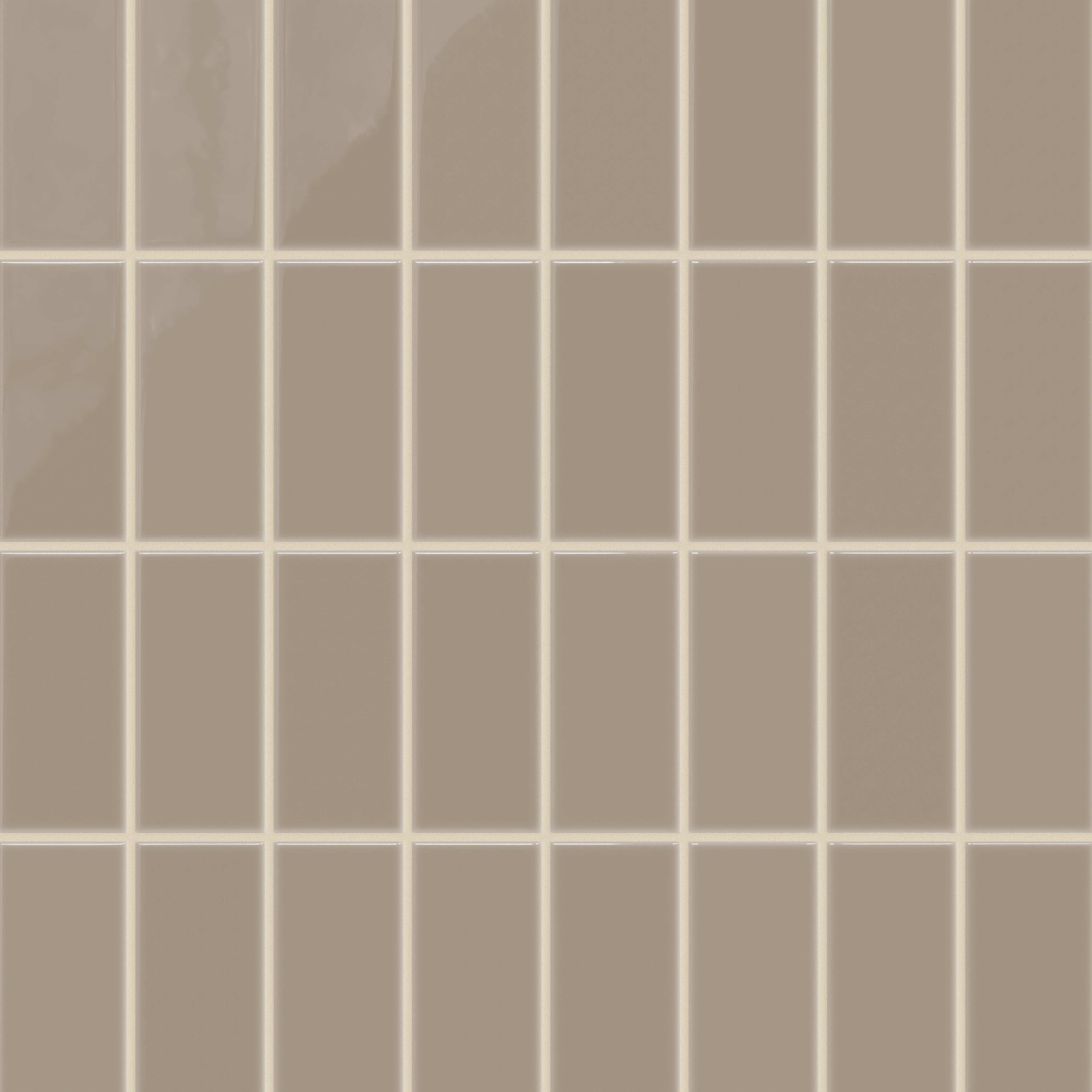 3x6 Natural Press Ceramic Tile in Sawtooth Gloss