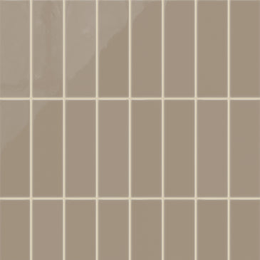 3x9 Natural Press Ceramic Tile in Sawtooth Gloss