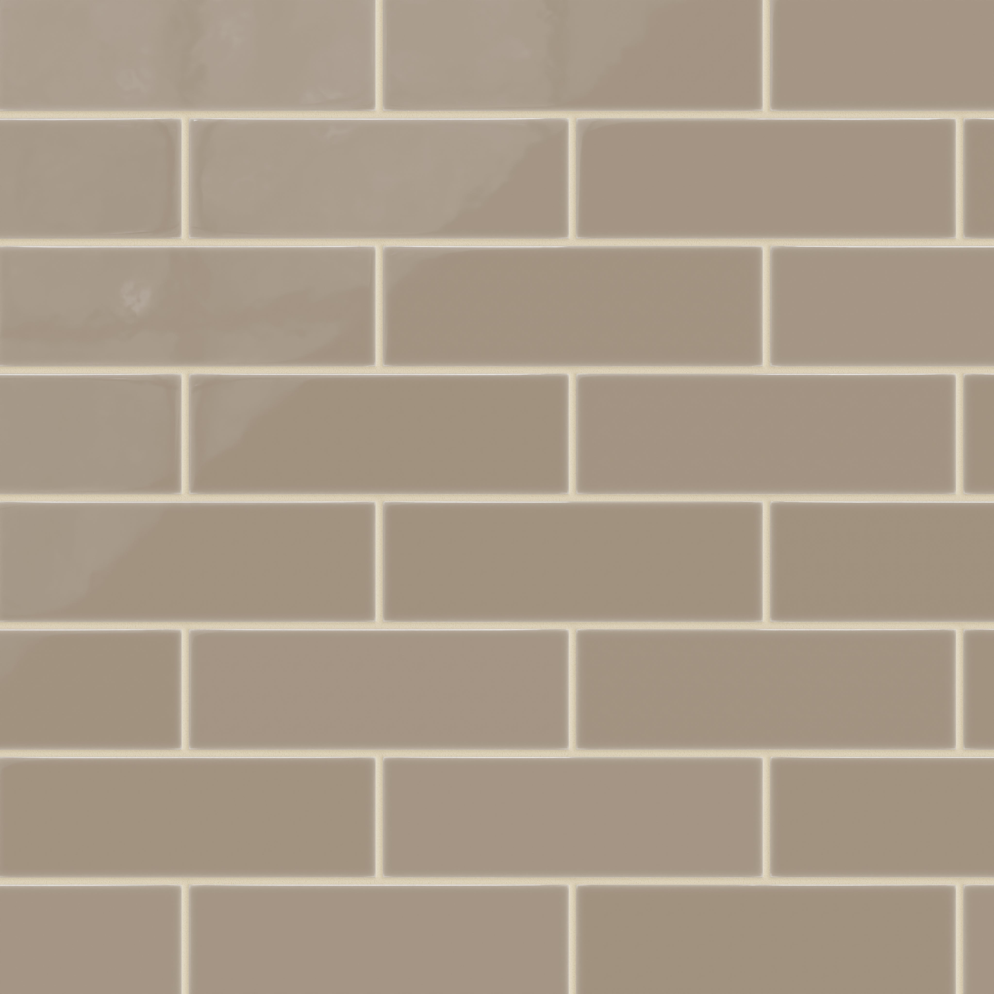 3x9 Natural Press Ceramic Tile in Sawtooth Gloss