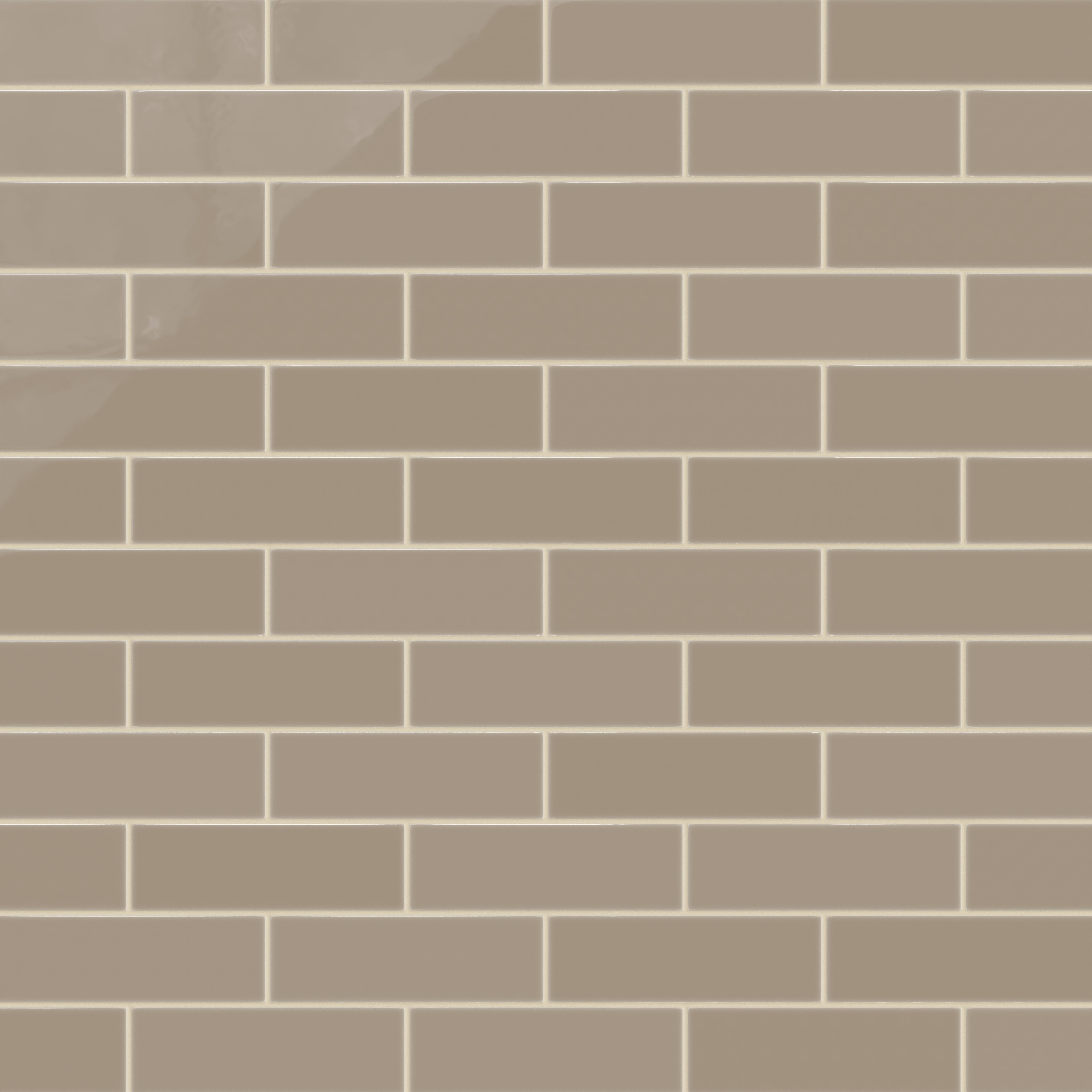 3x9 Natural Press Ceramic Tile in Sawtooth Gloss