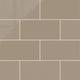 6x12 Natural Press Ceramic Tile in Sawtooth Gloss
