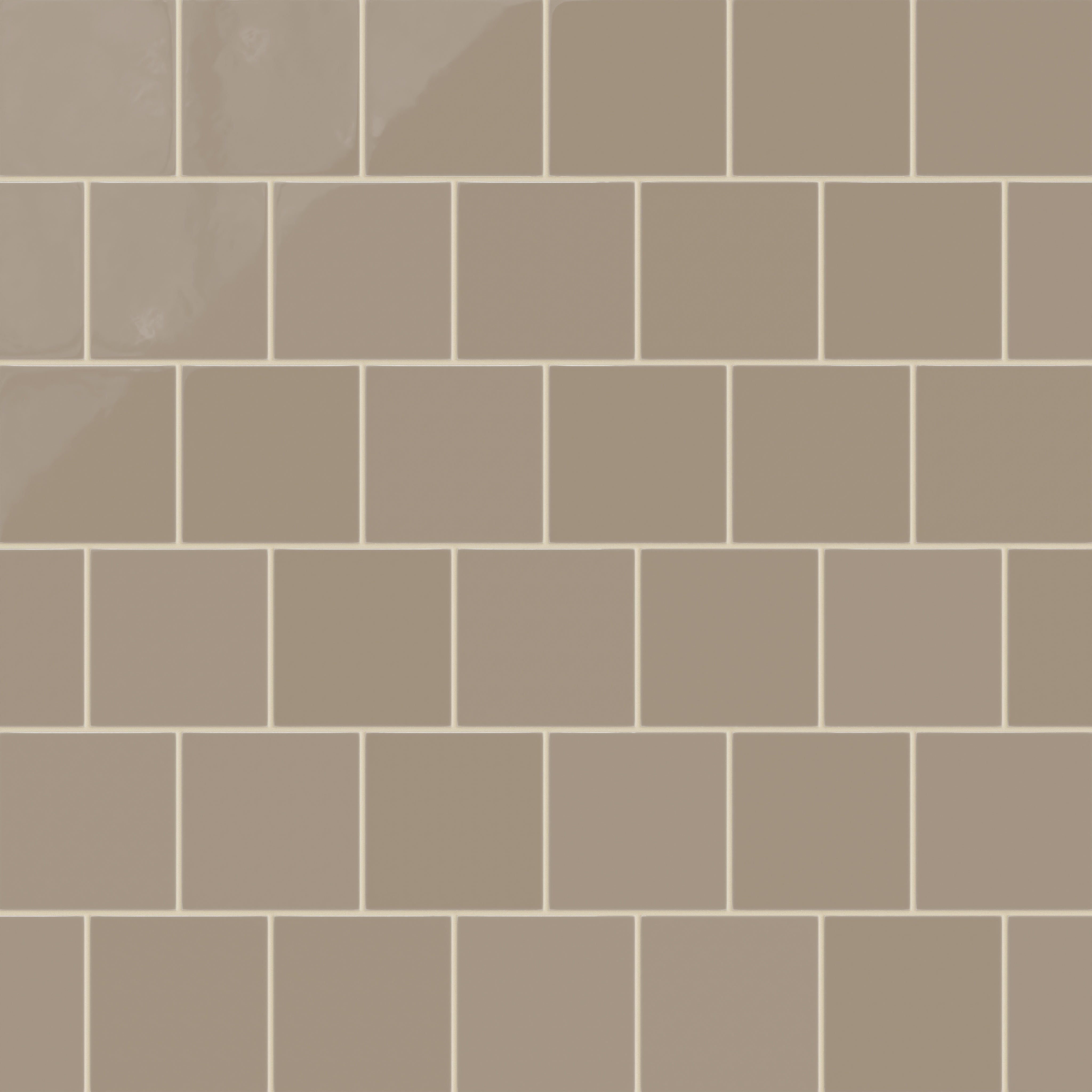 6x6 Natural Press Ceramic Tile in Sawtooth Gloss