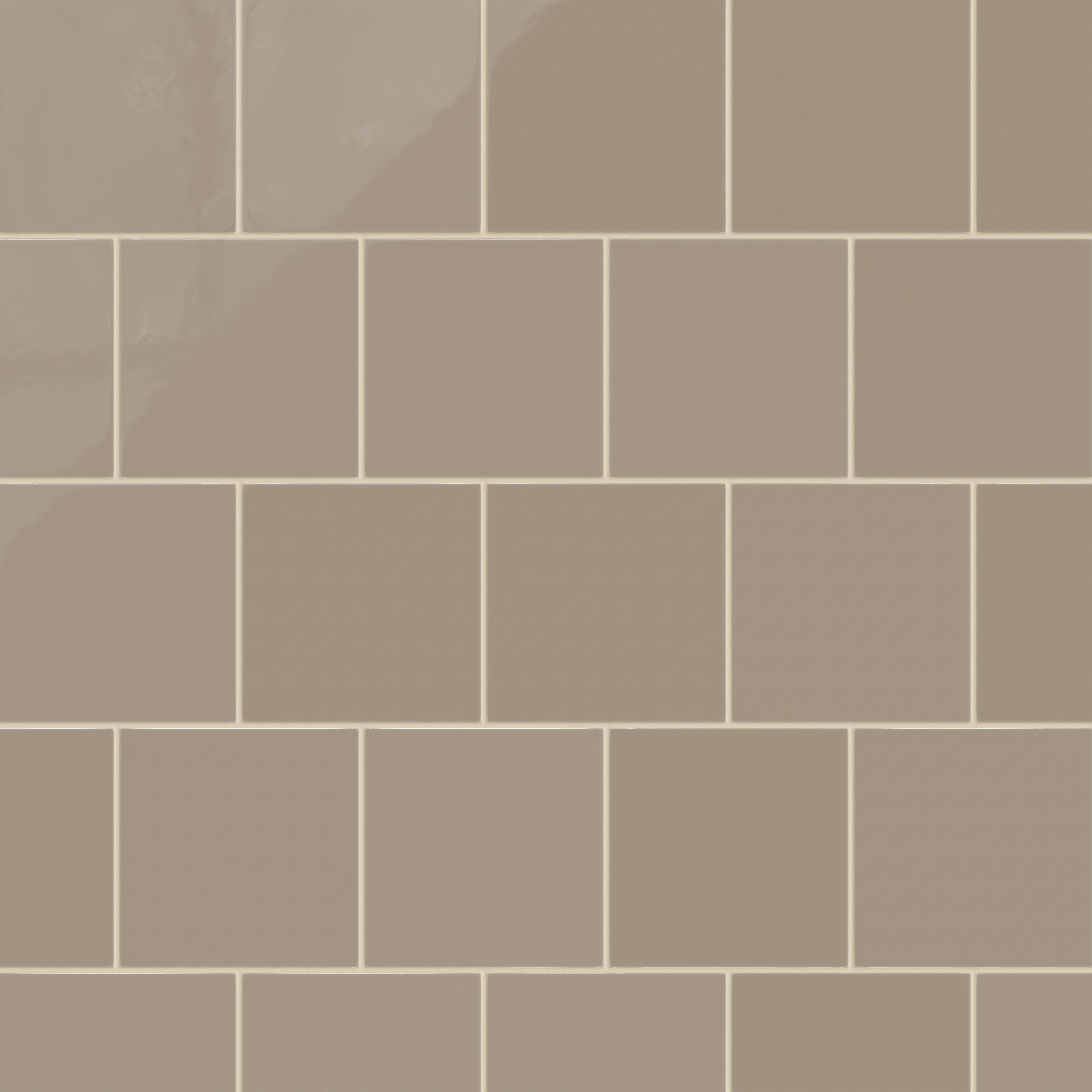 8x8 Natural Press Ceramic Tile in Sawtooth Gloss