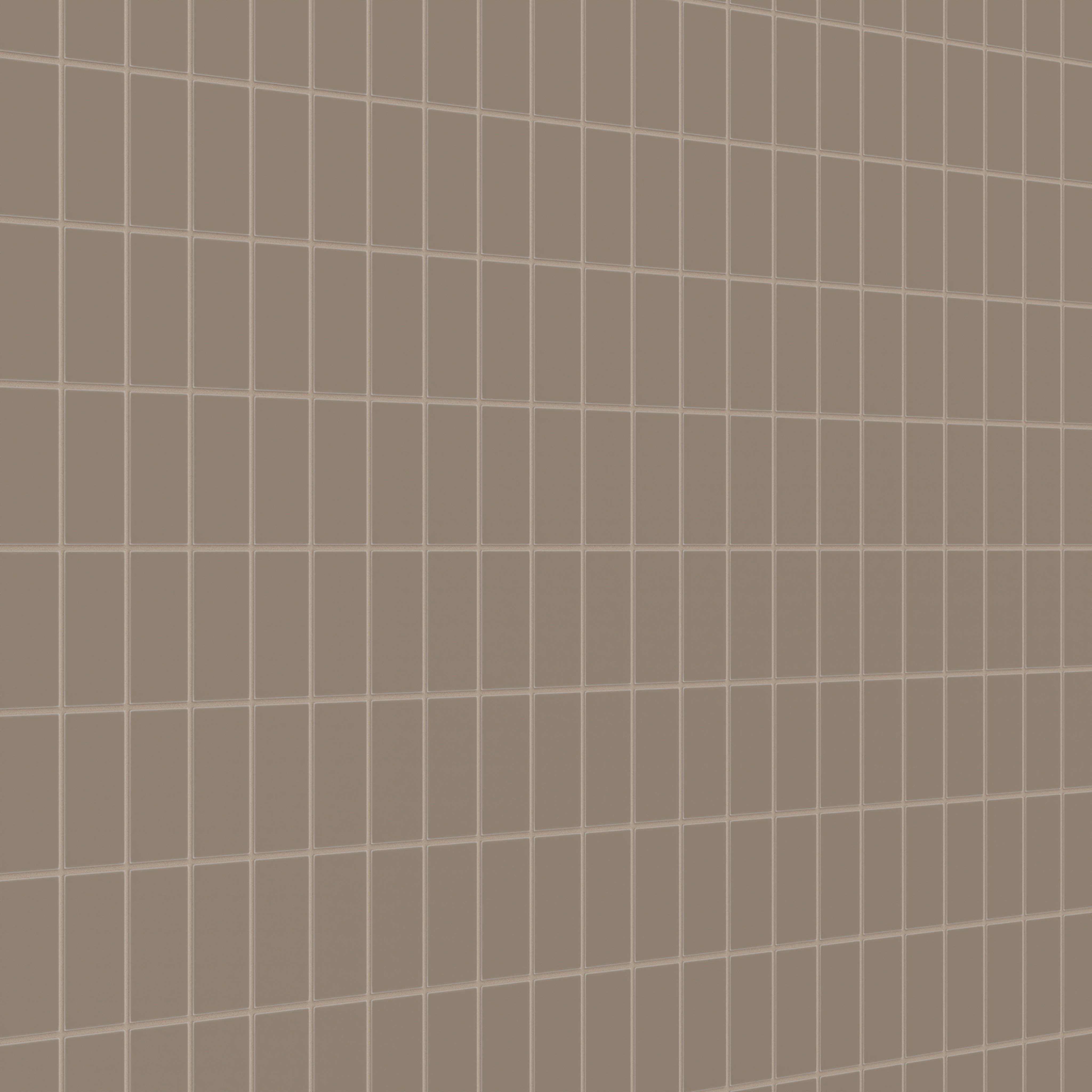 2x4 Straight Set Sheeted Natural Press Ceramic Mosaic Tile in Sawtooth Matte