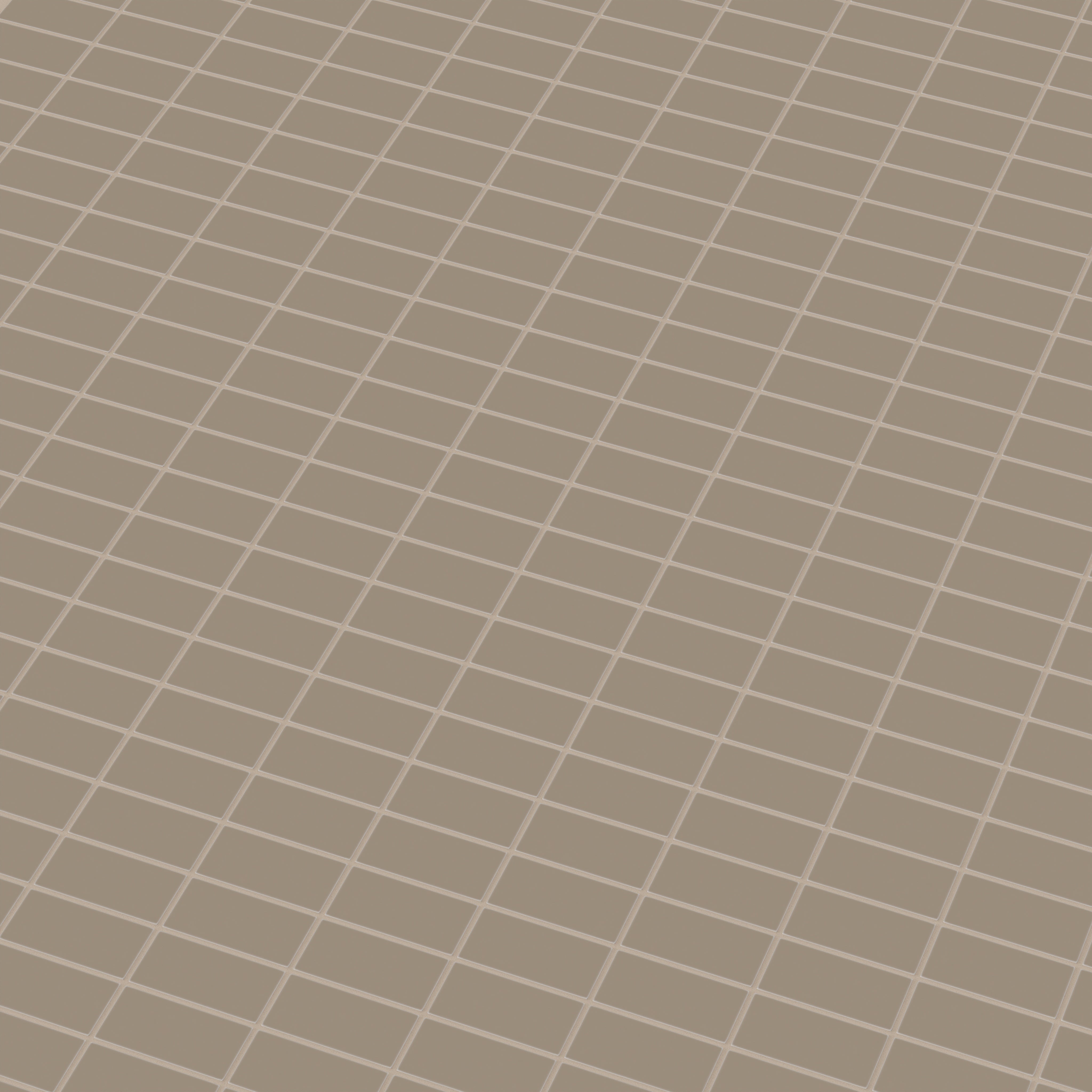 2x4 Straight Set Sheeted Natural Press Ceramic Mosaic Tile in Sawtooth Matte