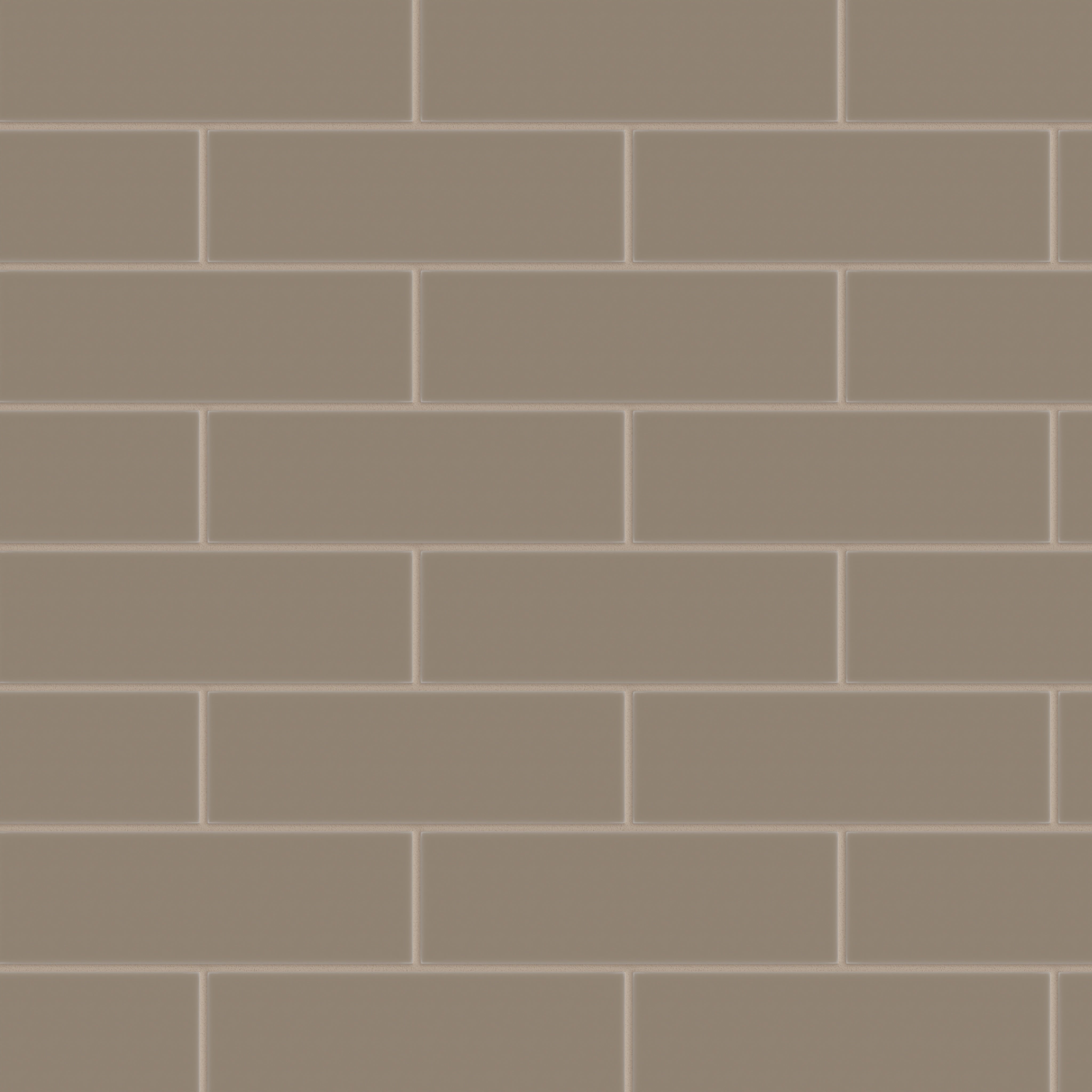 3x9 Natural Press Ceramic Tile in Sawtooth Matte