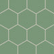 8" Hexagon Original Ceramic Tile in Sea Green Matte