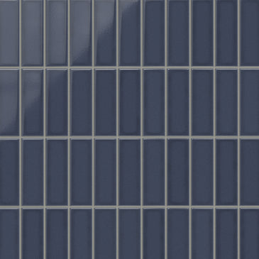 2x6 Original Ceramic Tile in Slate Blue Gloss