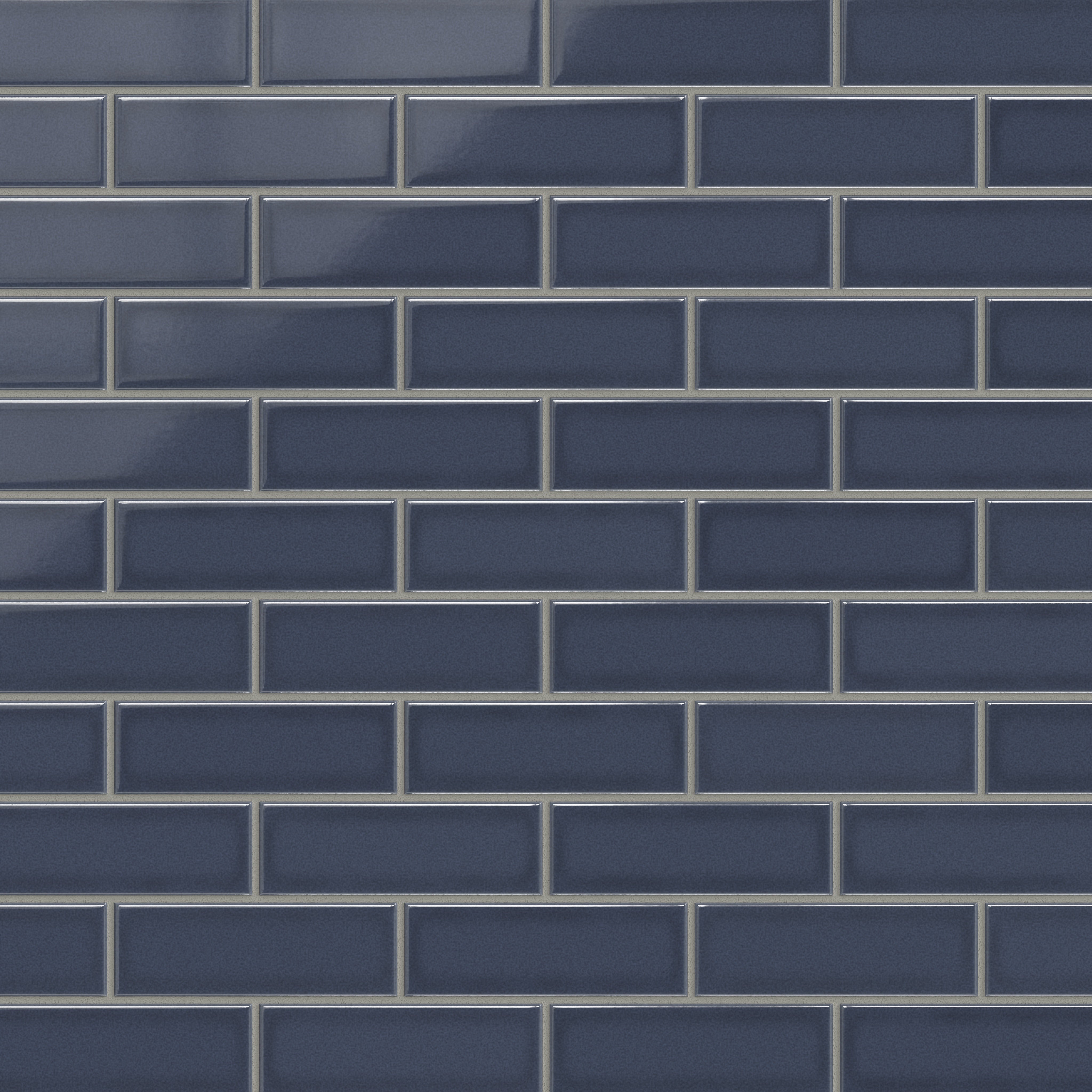 2x6 Original Ceramic Tile in Slate Blue Gloss