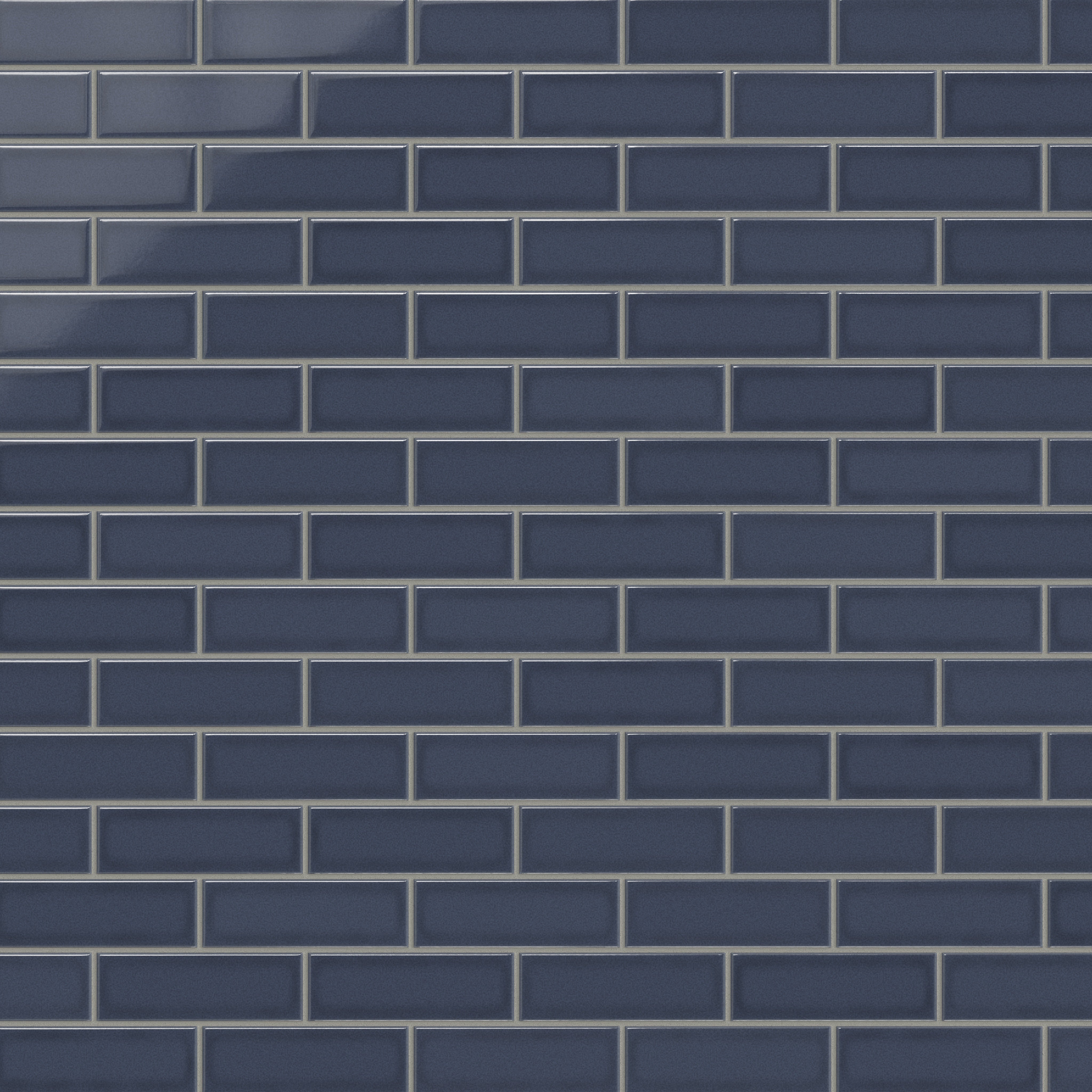 2x6 Original Ceramic Tile in Slate Blue Gloss