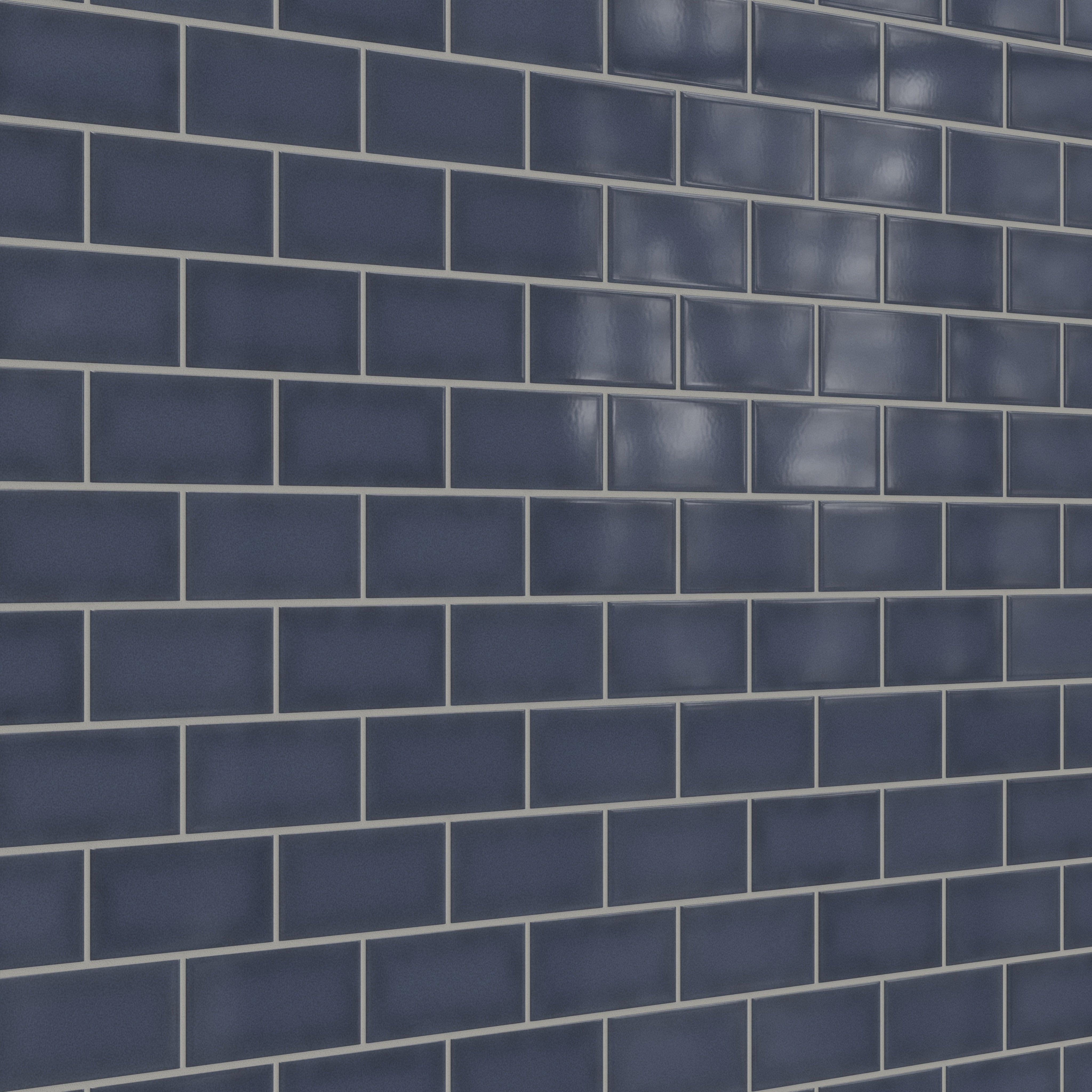 3x6 Original Ceramic Tile in Slate Blue Gloss