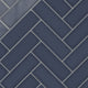 4x12 Original Ceramic Tile in Slate Blue Gloss