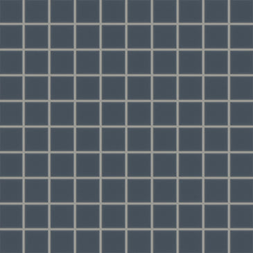 2x2 Straight Set Sheeted Original Ceramic Mosaic Tile in Slate Blue Matte