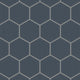 6" Hexagon Original Ceramic Tile in Slate Blue Matte