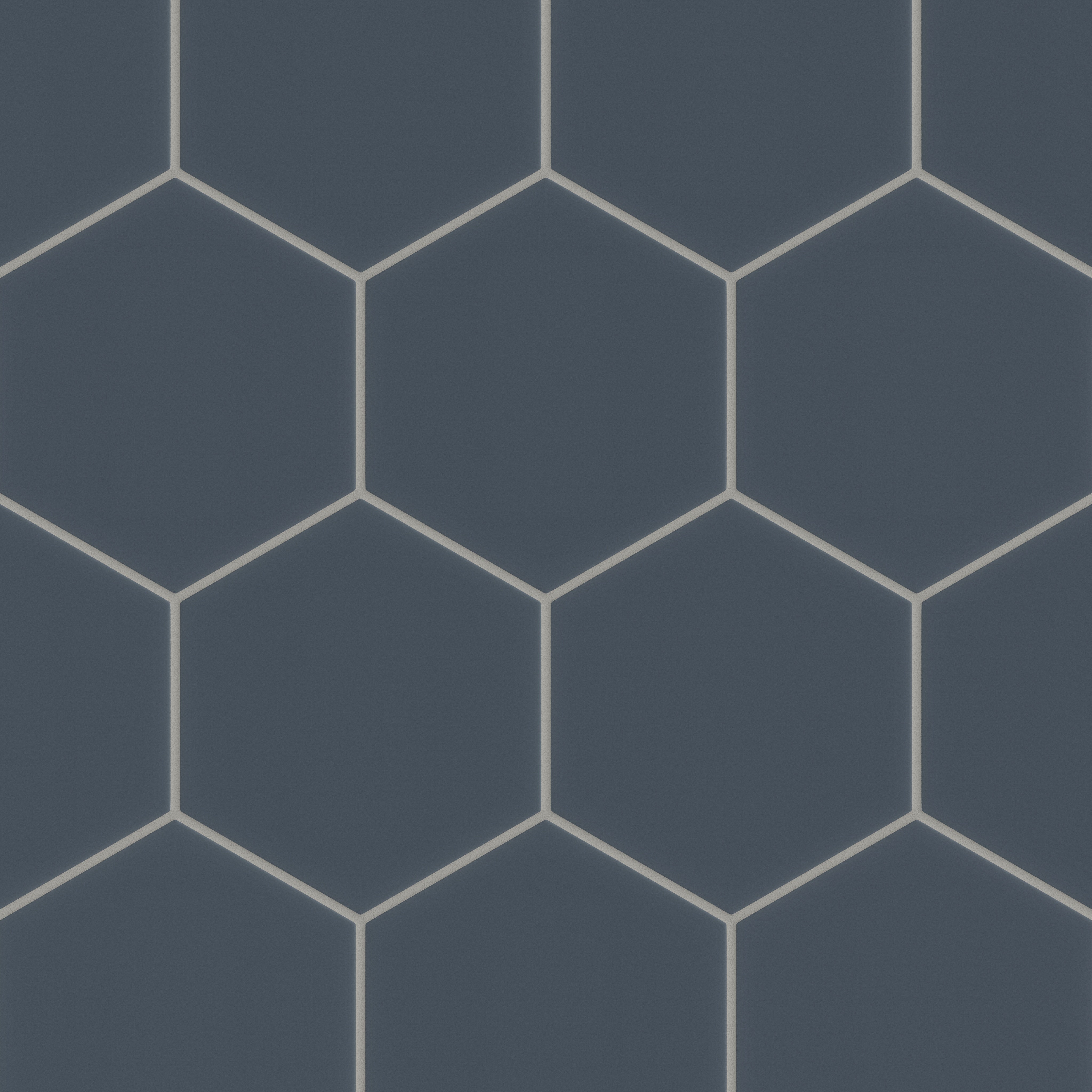 8" Hexagon Original Ceramic Tile in Slate Blue Matte