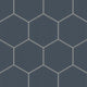 8" Hexagon Original Ceramic Tile in Slate Blue Matte