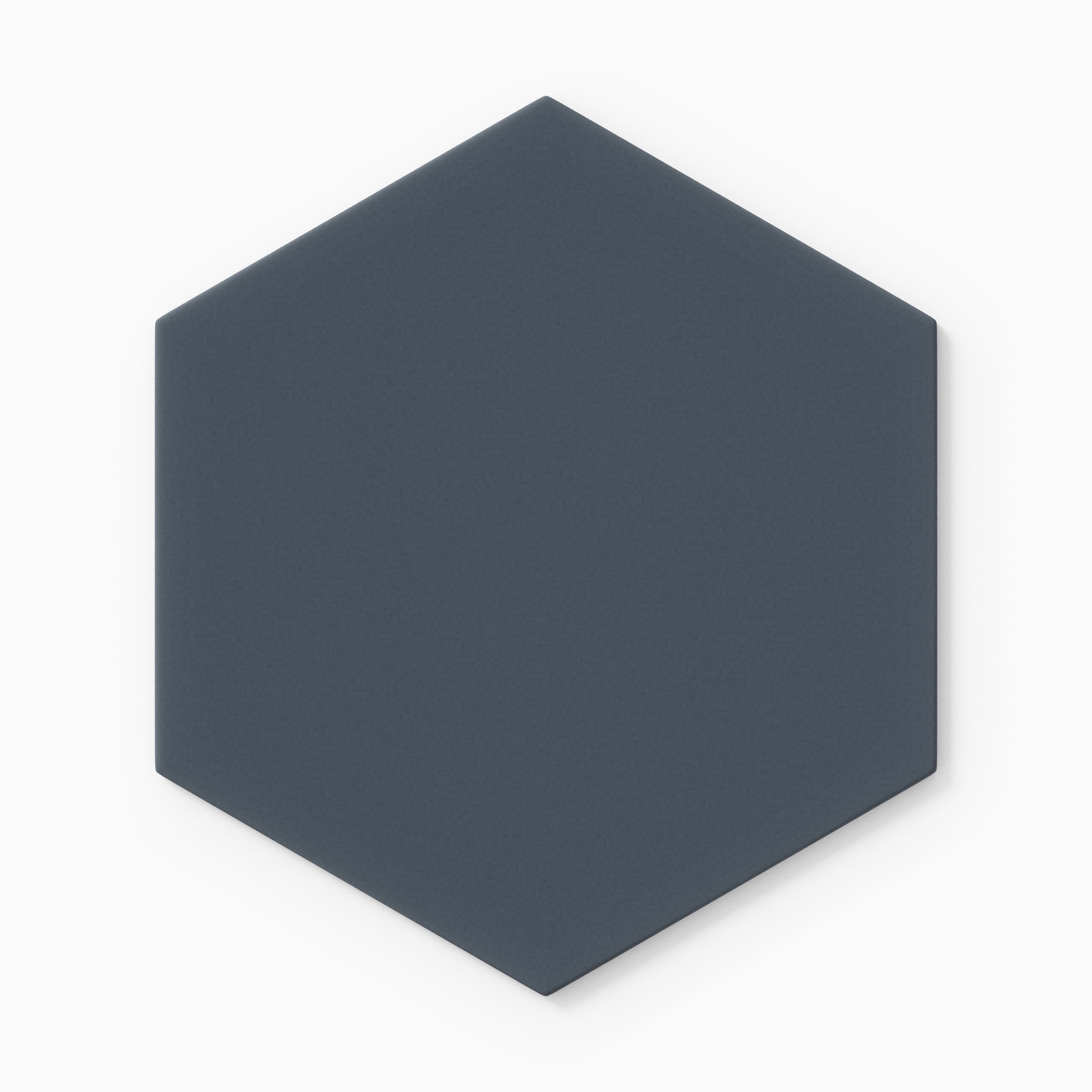 8" Hexagon Original Ceramic Tile in Slate Blue Matte