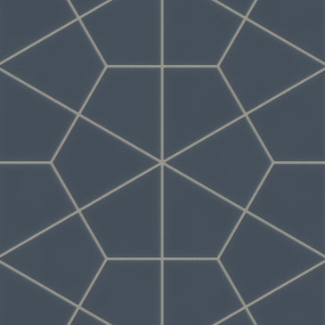 Hexite Original Ceramic Tile in Slate Blue Matte