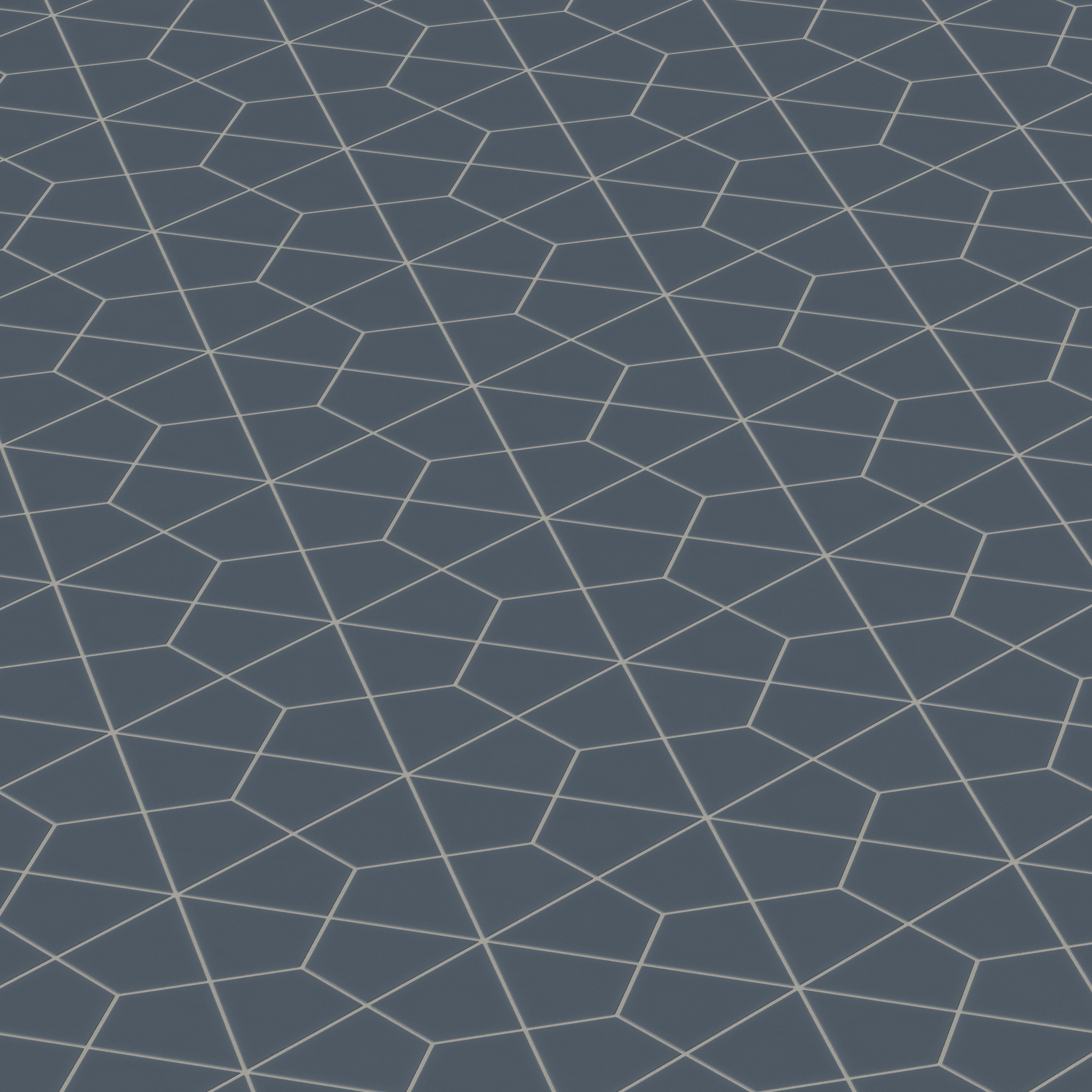 Hexite Original Ceramic Tile in Slate Blue Matte