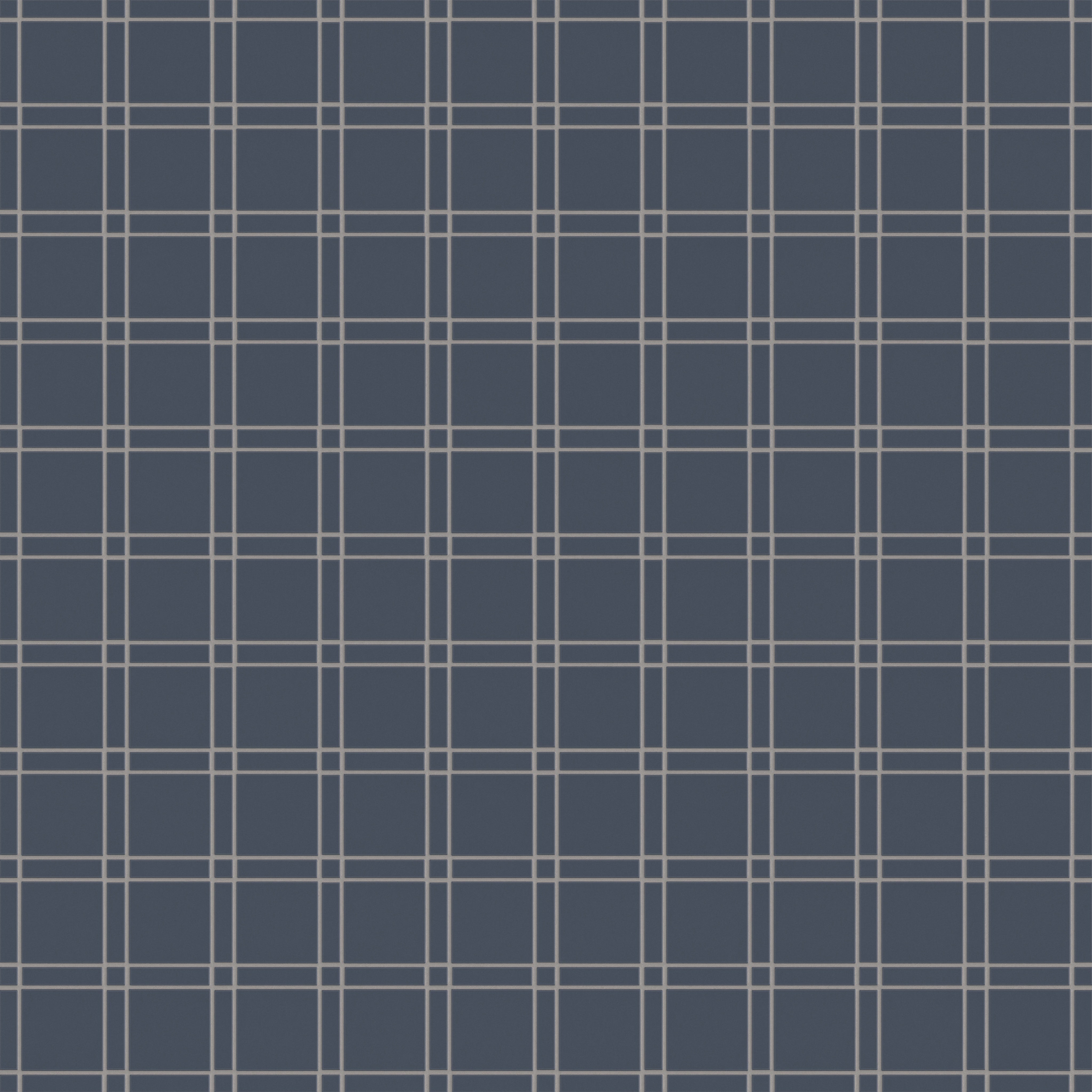 Lattice Sheeted Original Ceramic Tile in Slate Blue Matte