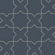 Star & Cross Original Ceramic Tile in Slate Blue Matte