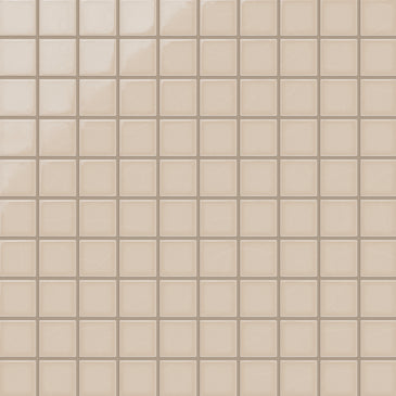 2x2 Straight Set Sheeted Original Ceramic Mosaic Tile in Sweet Pea Gloss