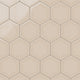 6" Hexagon Original Ceramic Tile in Sweet Pea Gloss