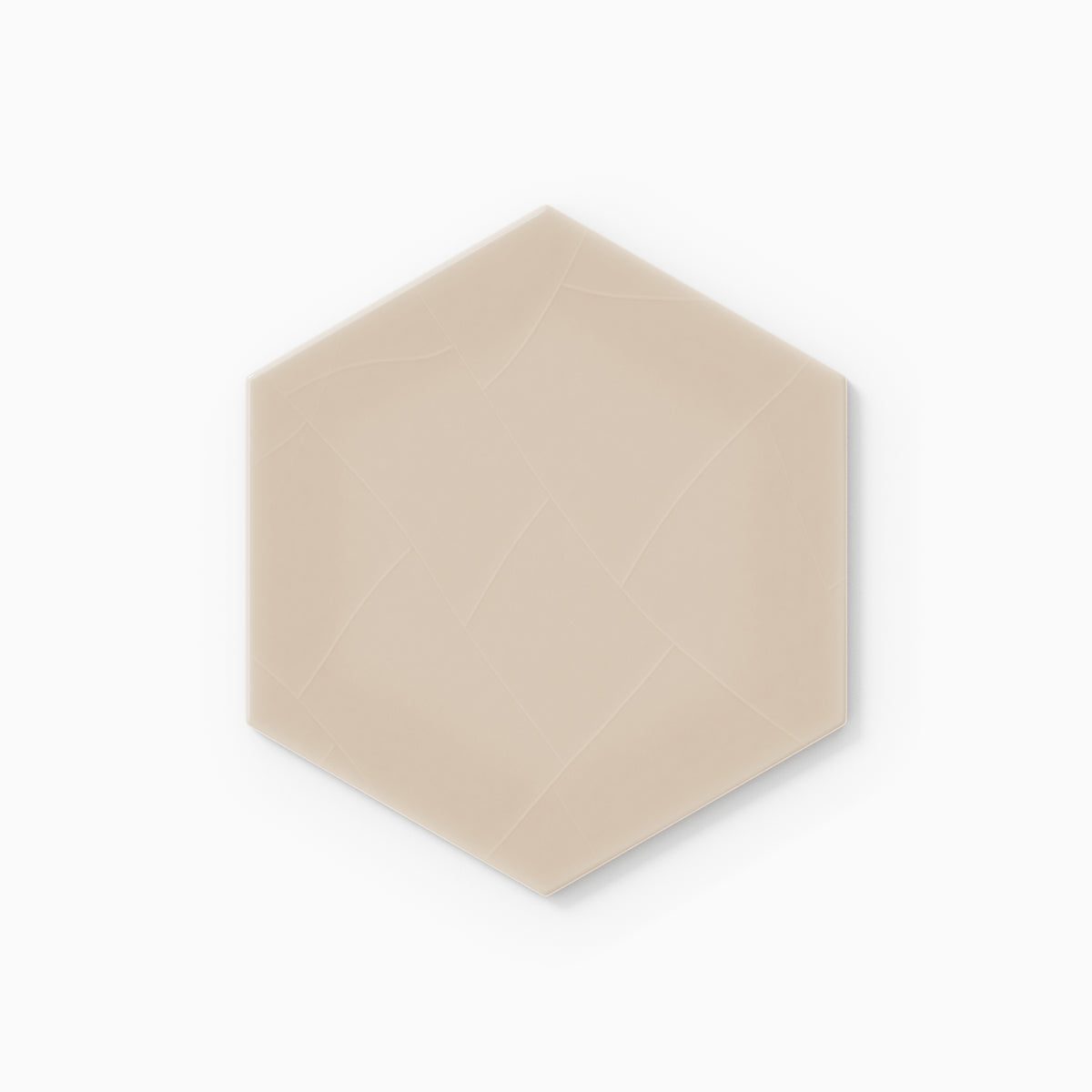 6" Hexagon Original Ceramic Tile in Sweet Pea Gloss