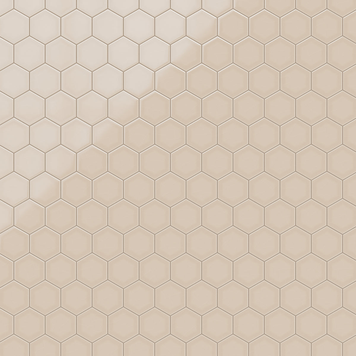6" Hexagon Original Ceramic Tile in Sweet Pea Gloss