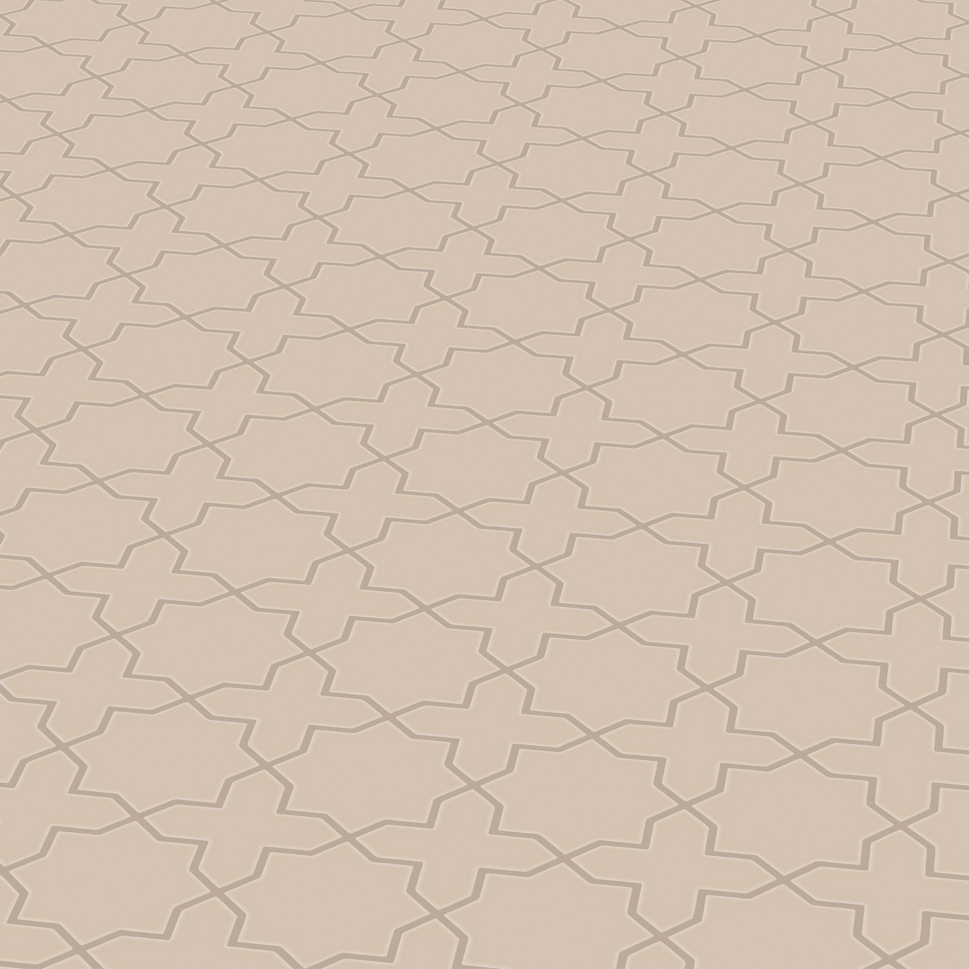 Mini Star & Cross Original Ceramic Tile in Sweet Pea Matte