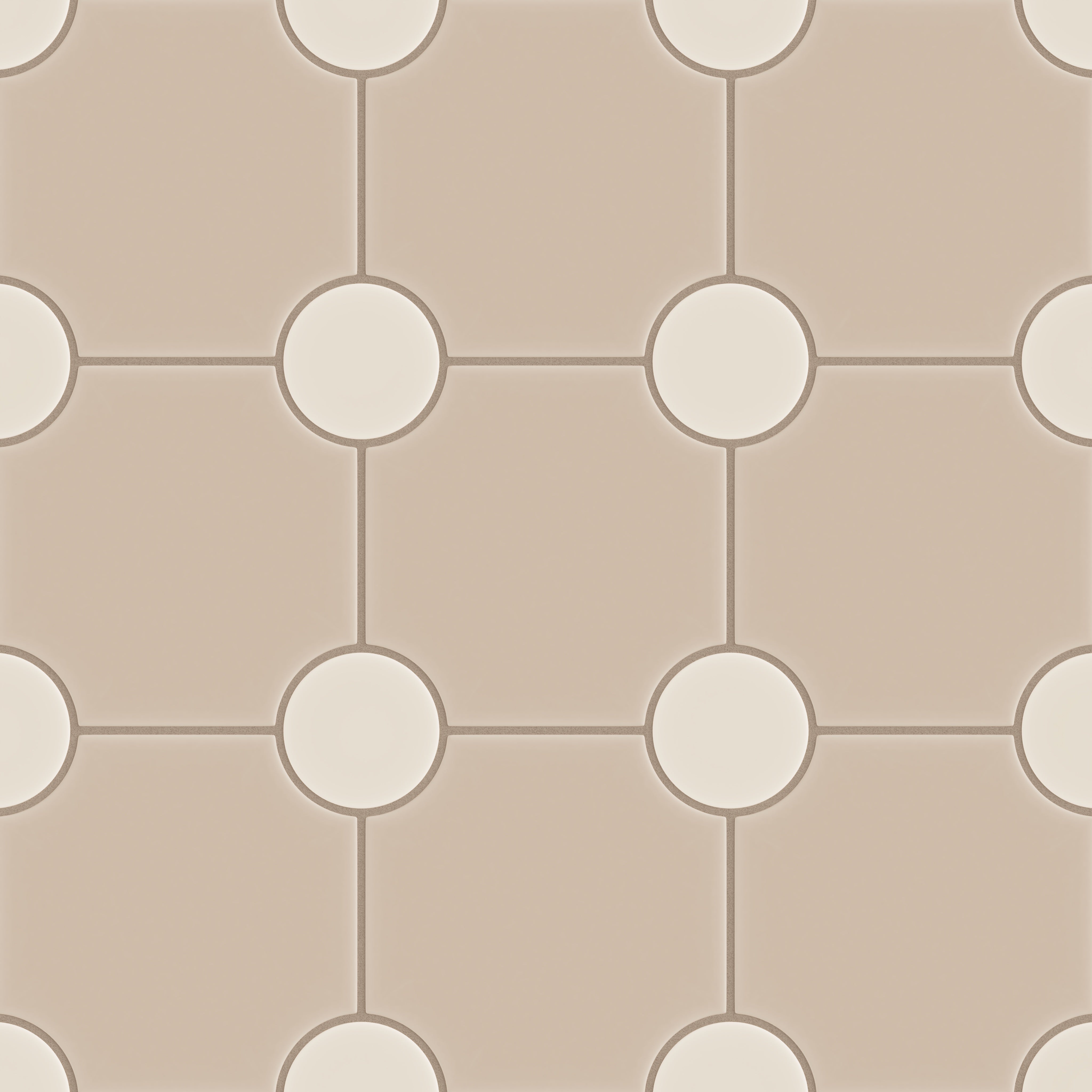 Portico Original Ceramic Tile in Sweet Pea Matte & Sand Dune Matte