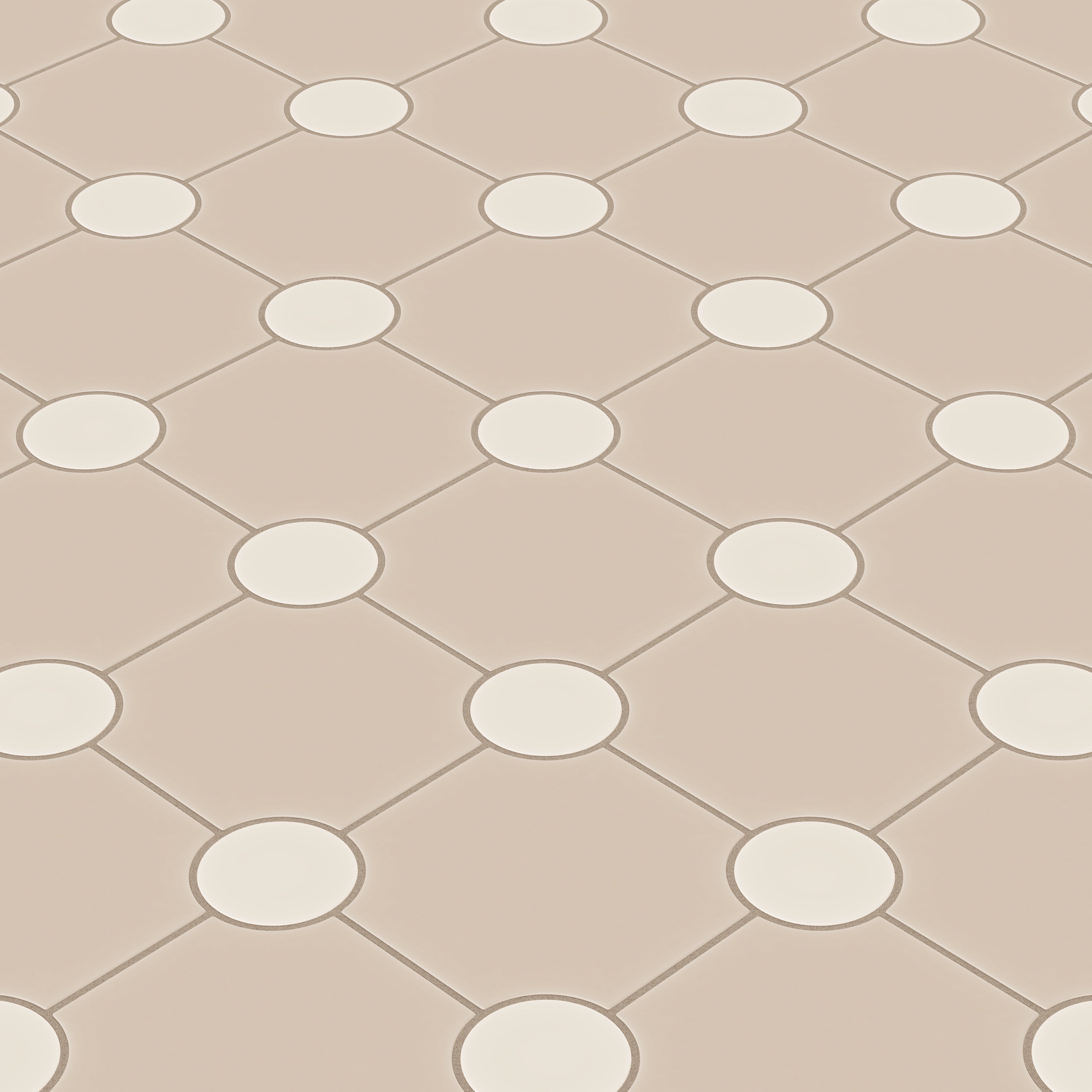 Portico Original Ceramic Tile in Sweet Pea Matte & Sand Dune Matte