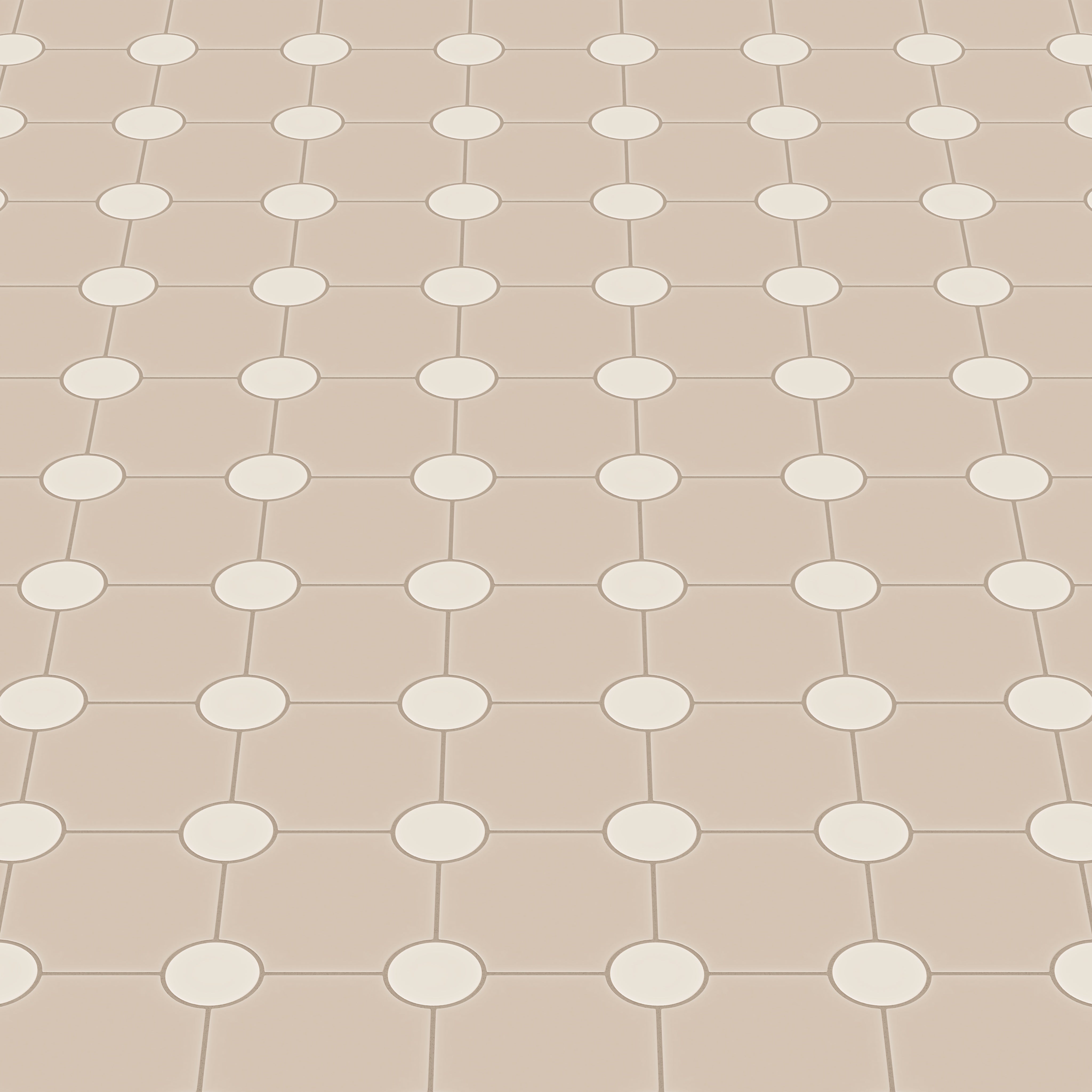 Portico Original Ceramic Tile in Sweet Pea Matte & Sand Dune Matte