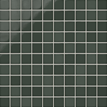 2x2 Straight Set Sheeted Original Ceramic Mosaic Tile in Tempest Gloss
