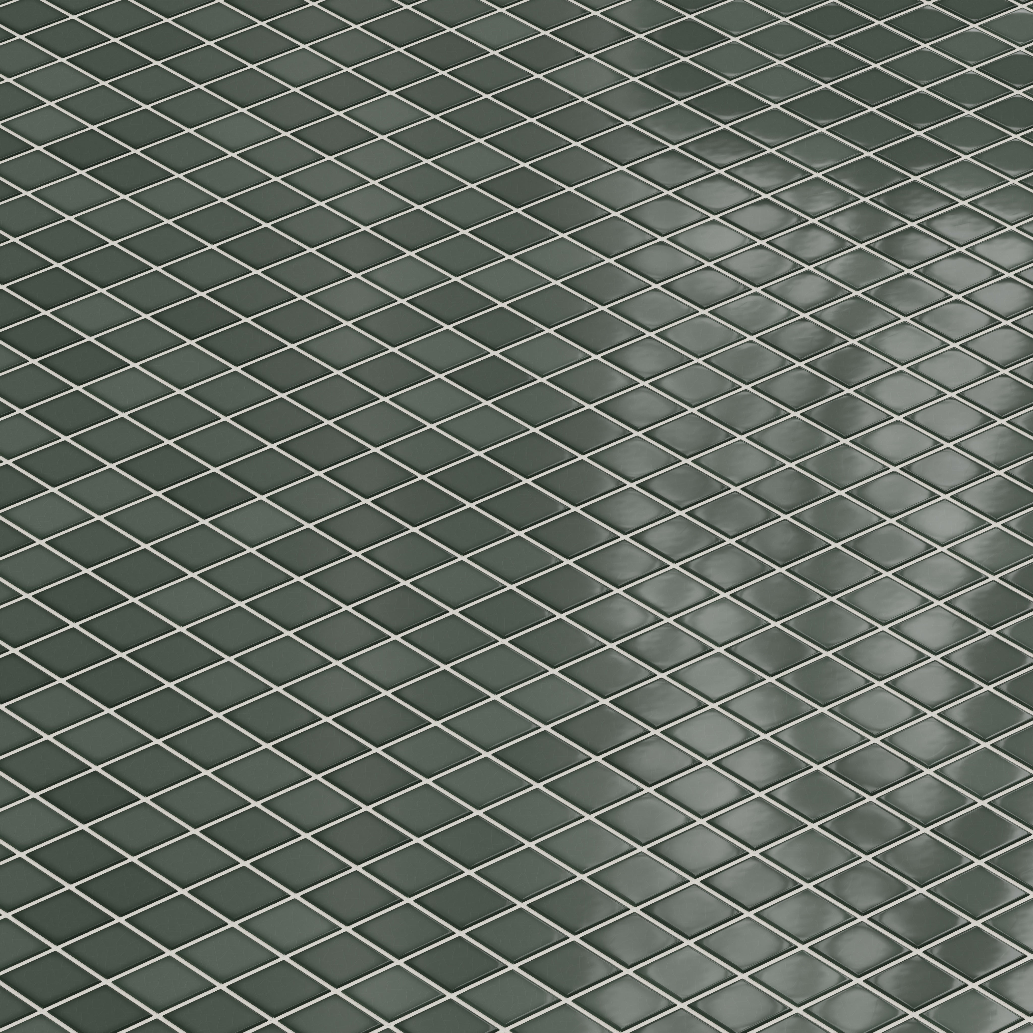 2x2 Straight Set Sheeted Original Ceramic Mosaic Tile in Tempest Gloss
