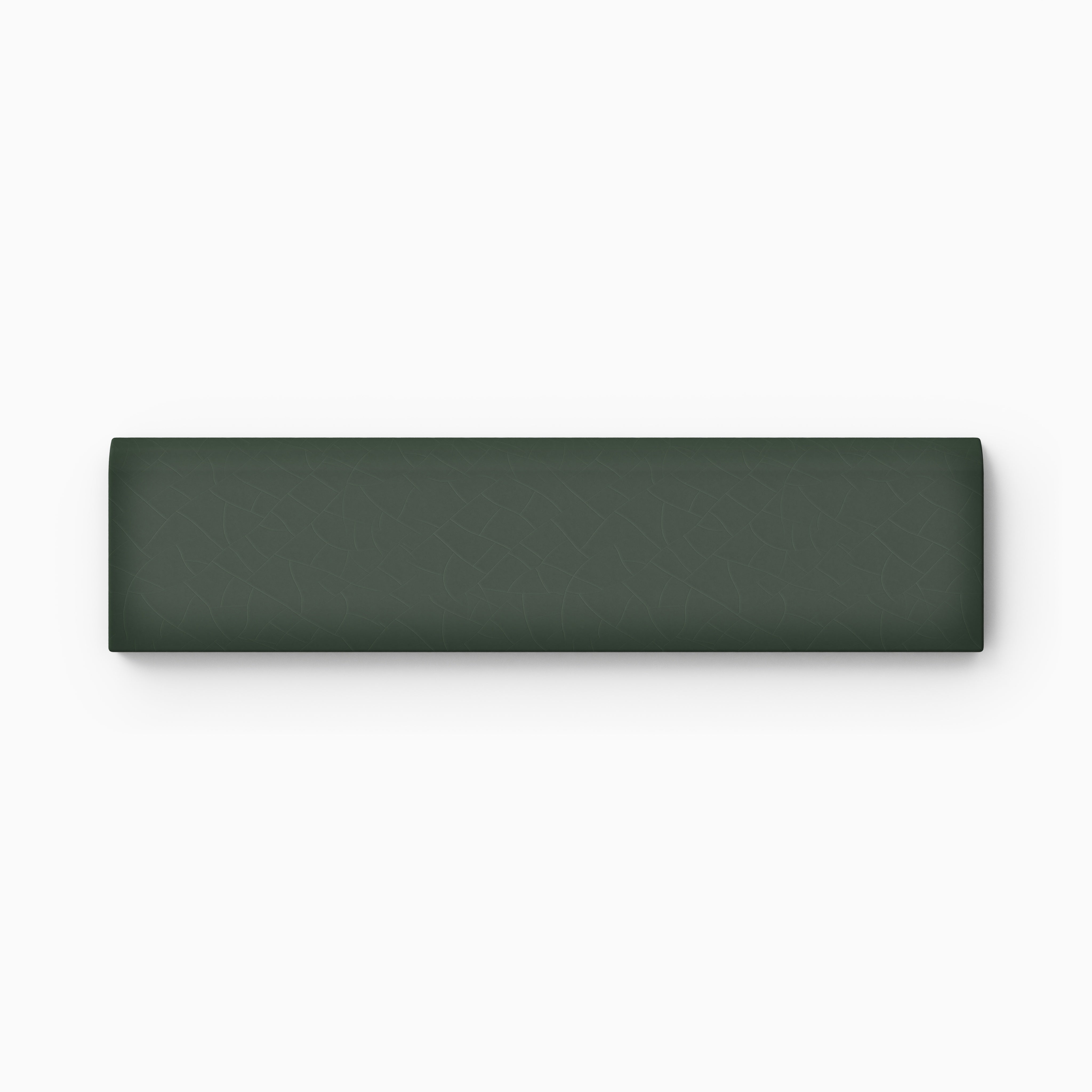 Quick Ship 2x8 Long Edge Bullnose Original Ceramic Trim in Tempest Gloss