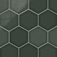 8" Hexagon Original Ceramic Tile in Tempest Gloss