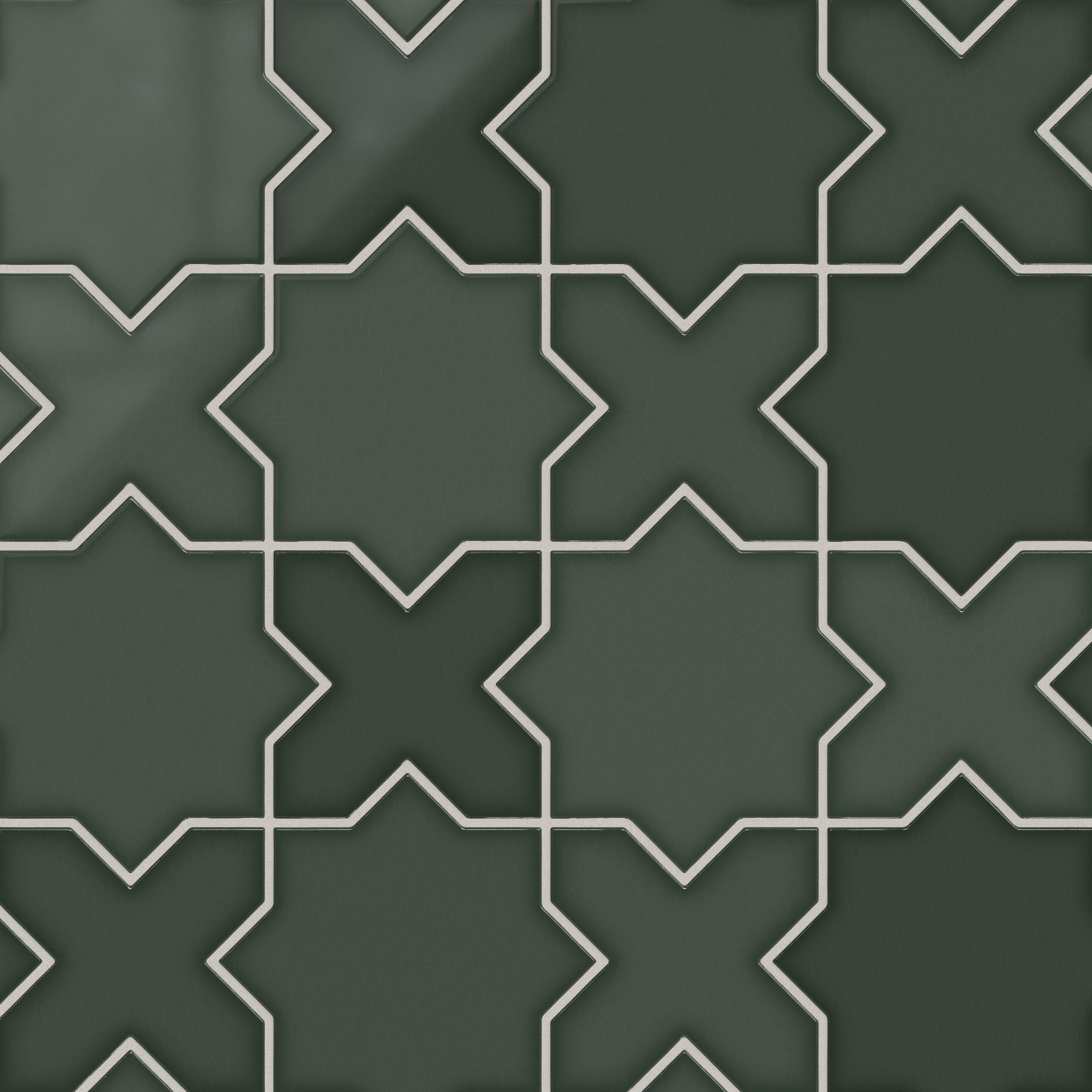 Feldspar Star & Cross Gloss Original Ceramic Tile - Fireclay Tile