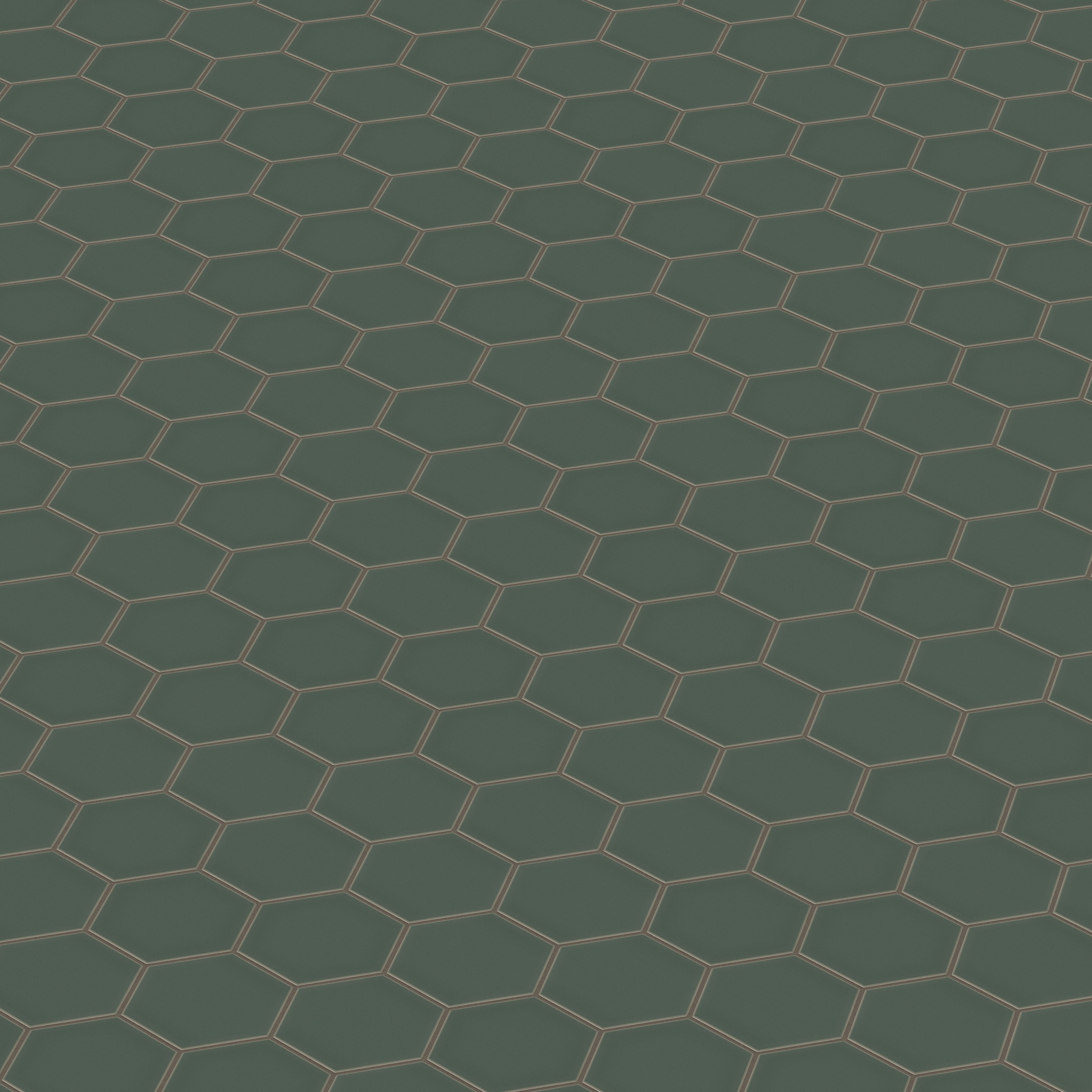6" Hexagon Original Ceramic Tile in Tempest Matte