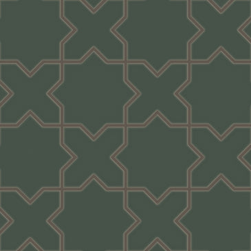 Star & Cross Original Ceramic Tile in Tempest Matte