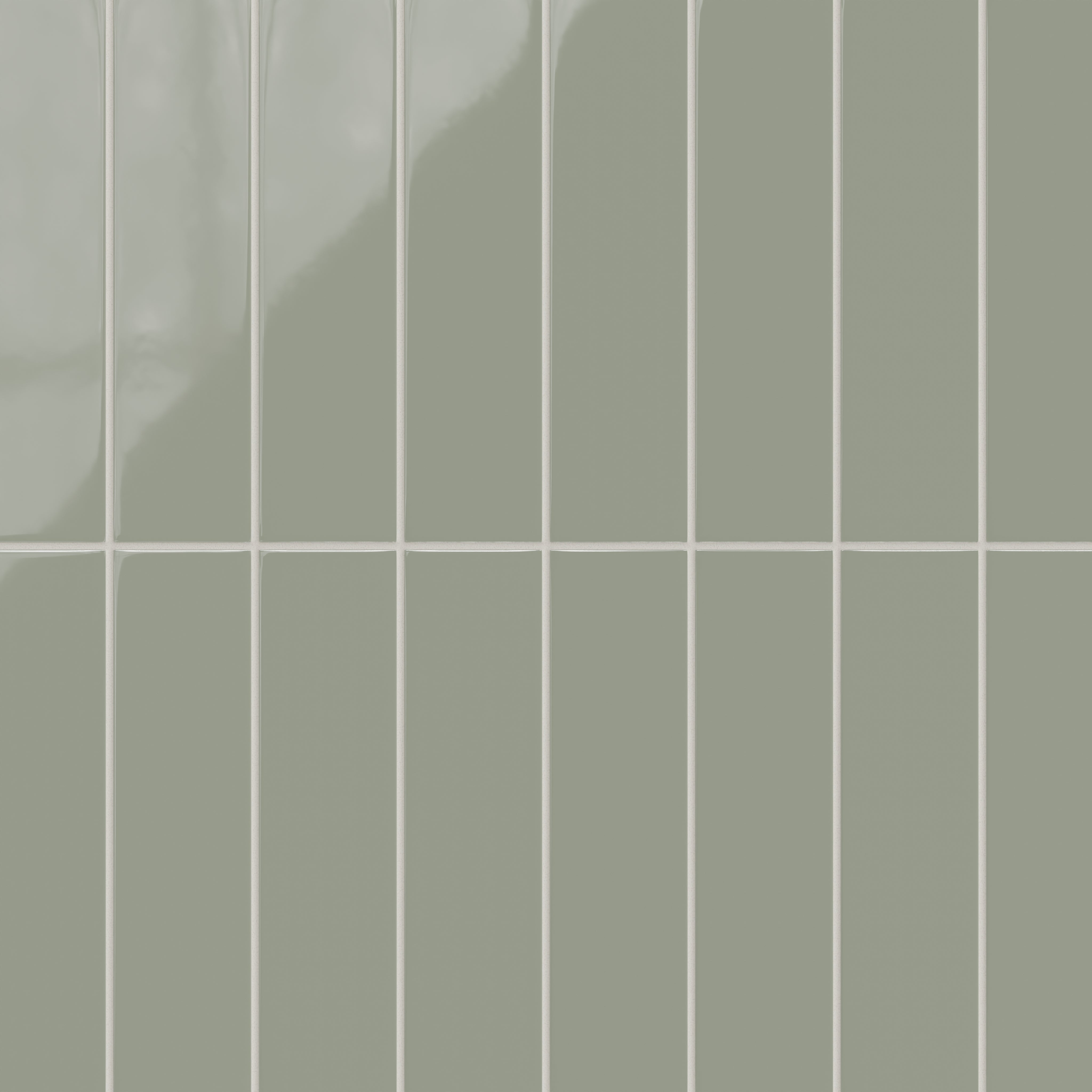 3x12 Natural Press Ceramic Tile in Terre Verte Gloss