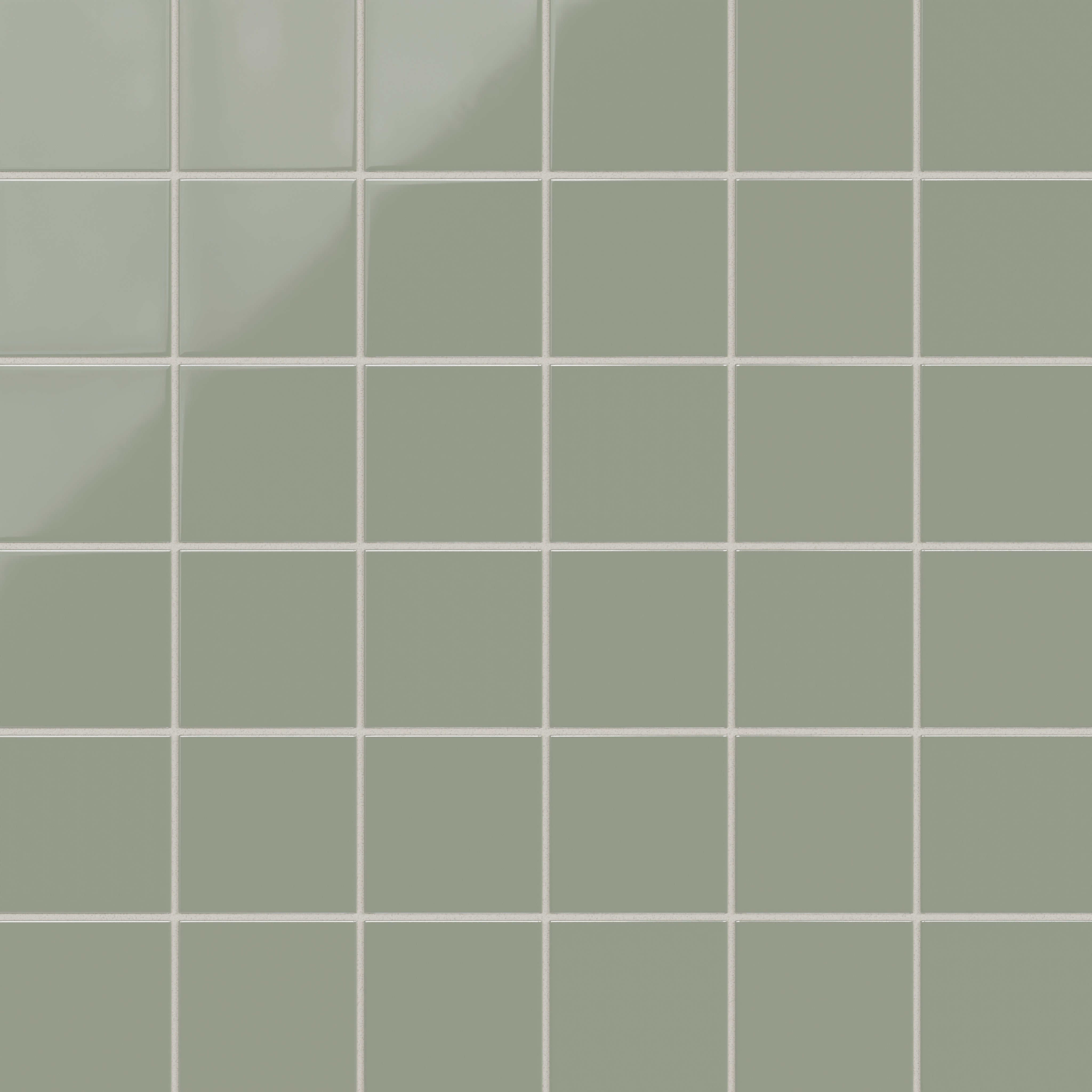 4x4 Natural Press Ceramic Tile in Terre Verte Gloss