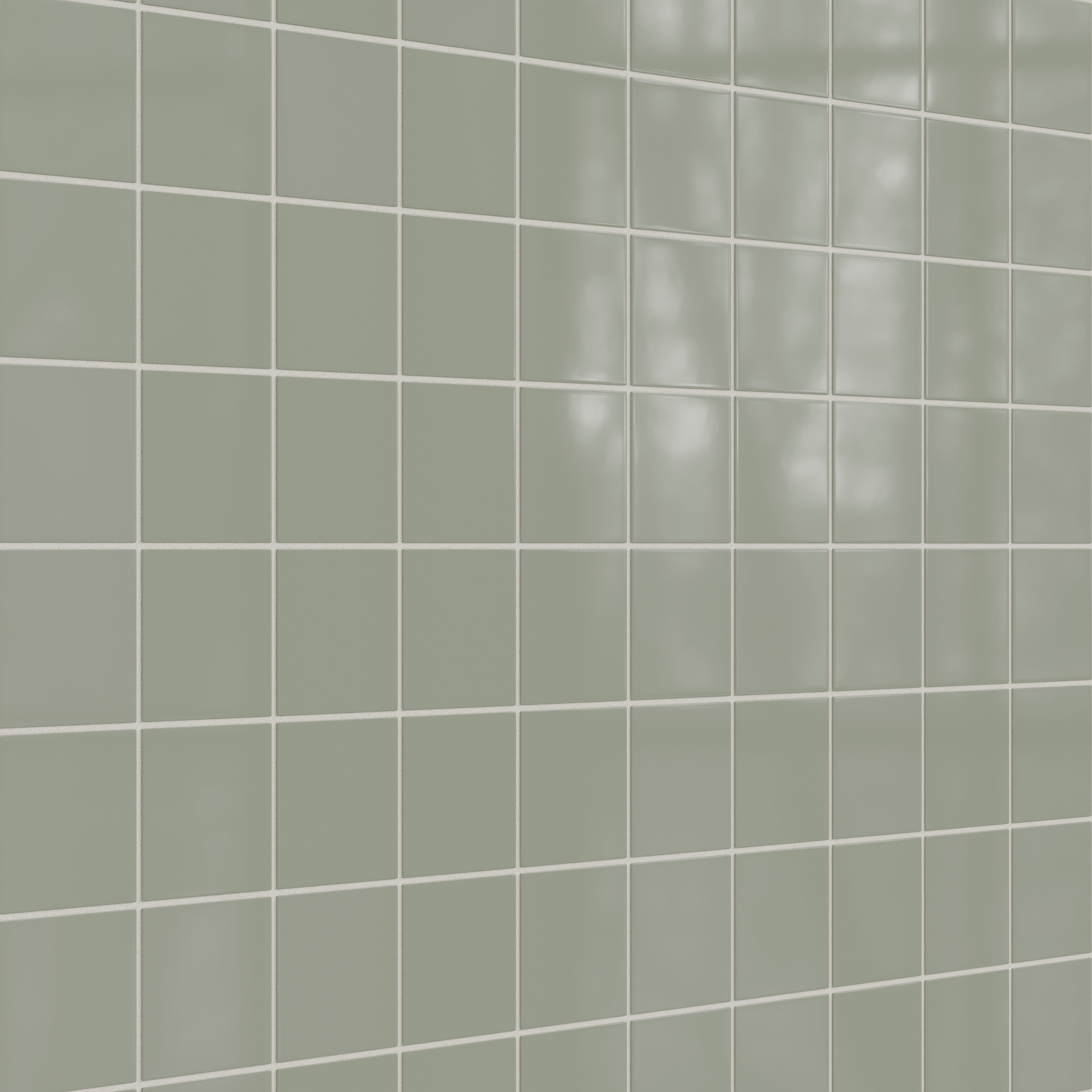 4x4 Natural Press Ceramic Tile in Terre Verte Gloss