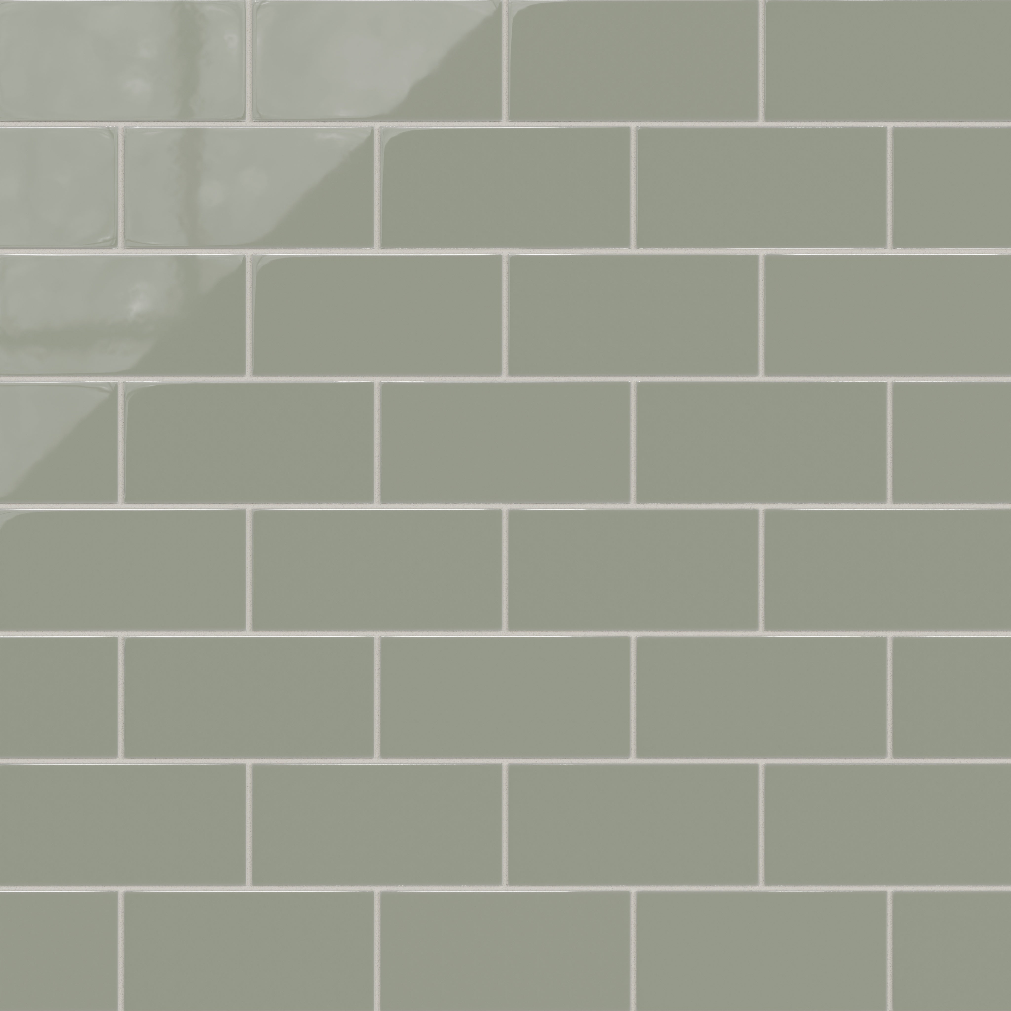 4x8 Natural Press Ceramic Tile in Terre Verte Gloss